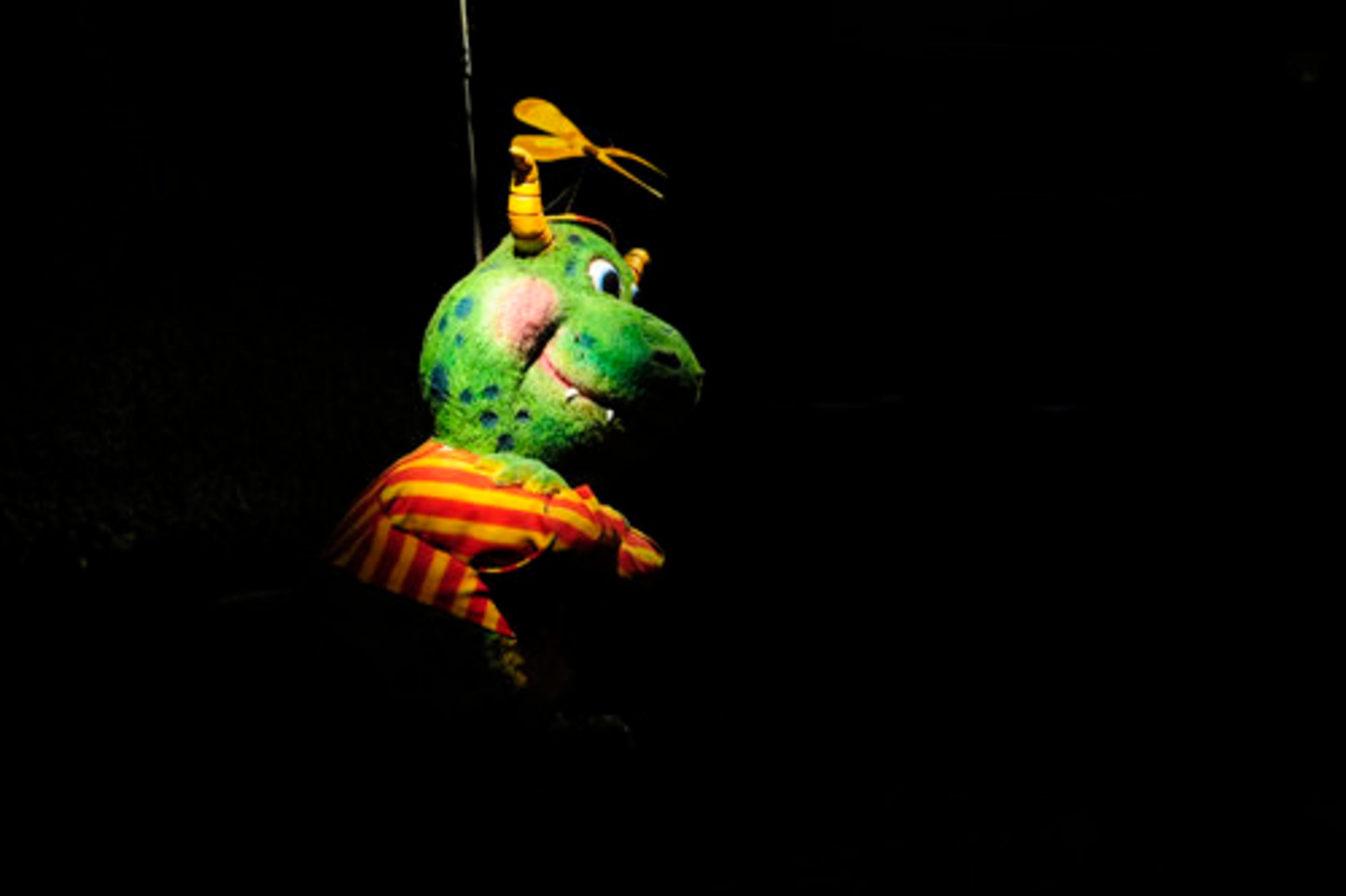 The characters were inspired by the monsters' Southern home. Buzby is a fun-loving, beanie-wearing kid monster named for former Georgia Gov. George Busbee.