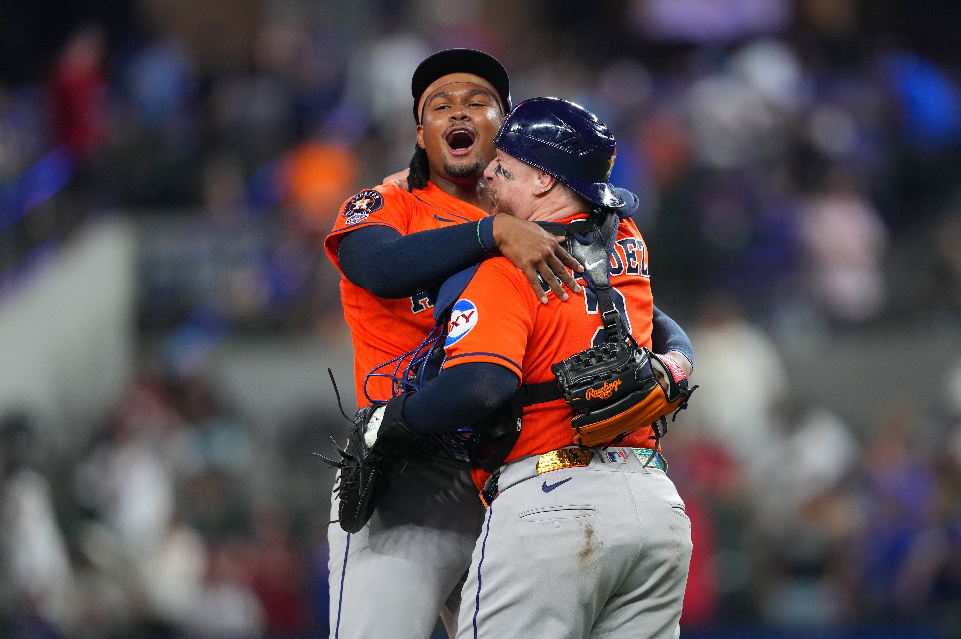 APTOPIX Astros Rangers Baseball