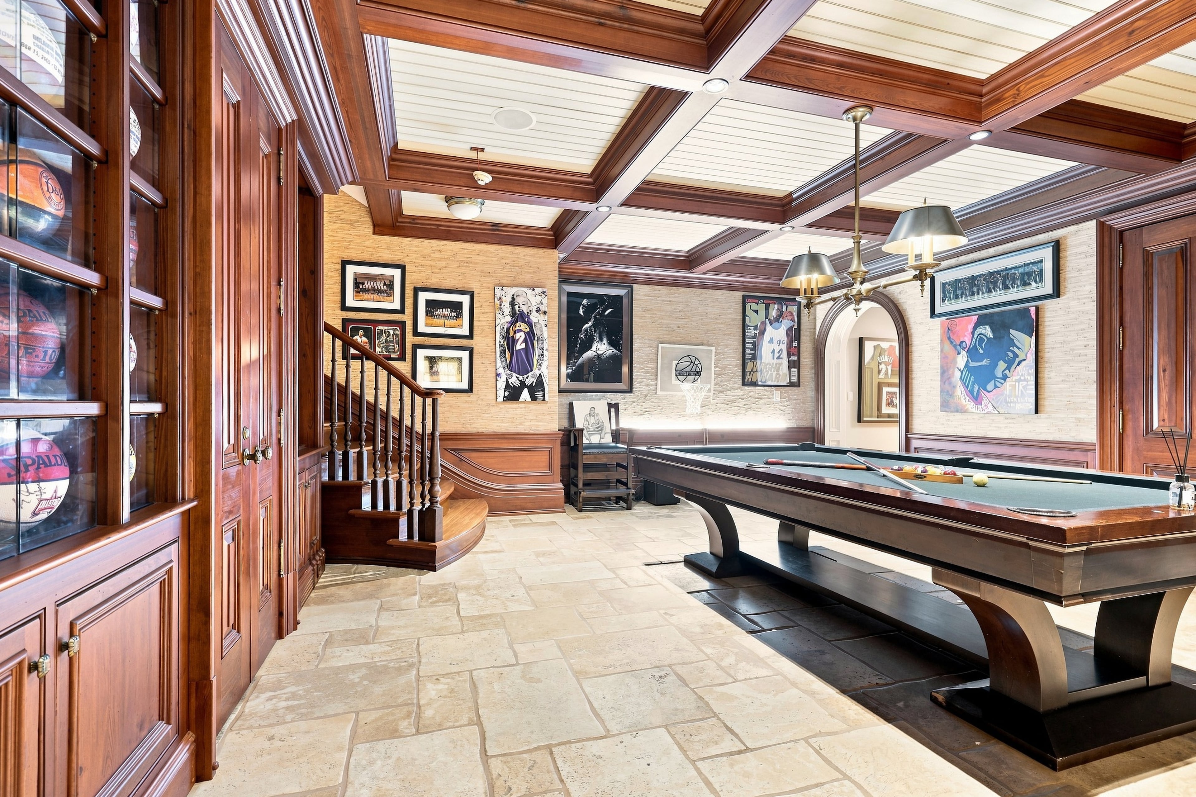 The residence includes this game room. (Courtesy of HomeSmart)