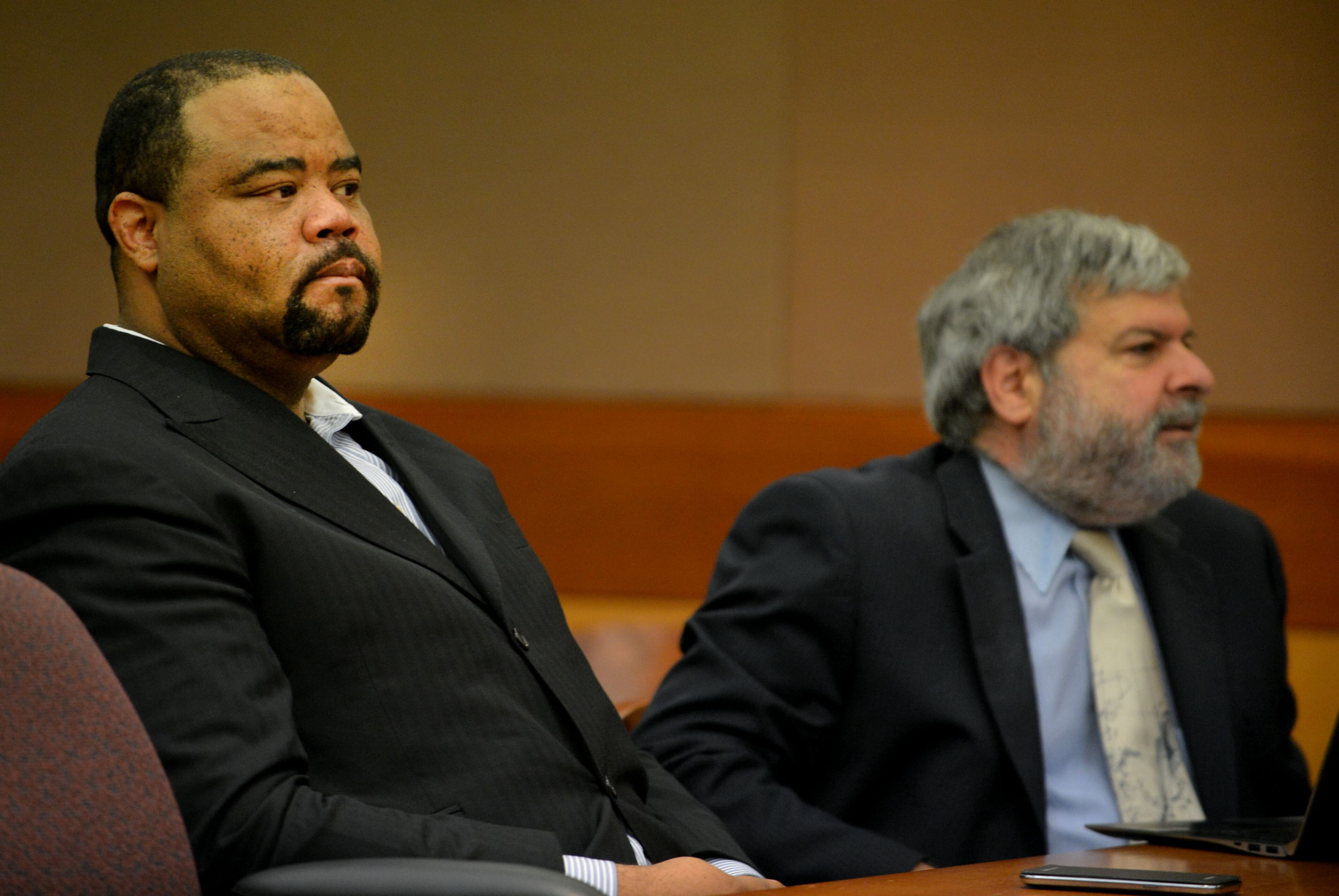 Christopher Waller, the former principal of Parks Middle School, sits with his attorney, Don Samuel (right), before he pleaded guilty and agreed to cooperate with prosecutors. Waller avoided prison time as a first-time offender. Instead, he must pay $50,000 in fines and restitution, serve five years of probation, perform 1,000 hours of community service and apologize.Educators in the Atlanta Public Schools cheating scandal enter pleas before Judge Jerry Baxter in Fulton County Superior Court Friday, February 21, 2014. Any defendants in the widespread Atlanta Public Schools cheating case who don't make guilty pleas by the end of Friday will likely go on trial this spring, including Superintendent Beverly Hall and senior members of her staff. KENT D. JOHNSON / KDJOHNSON@AJC.COM