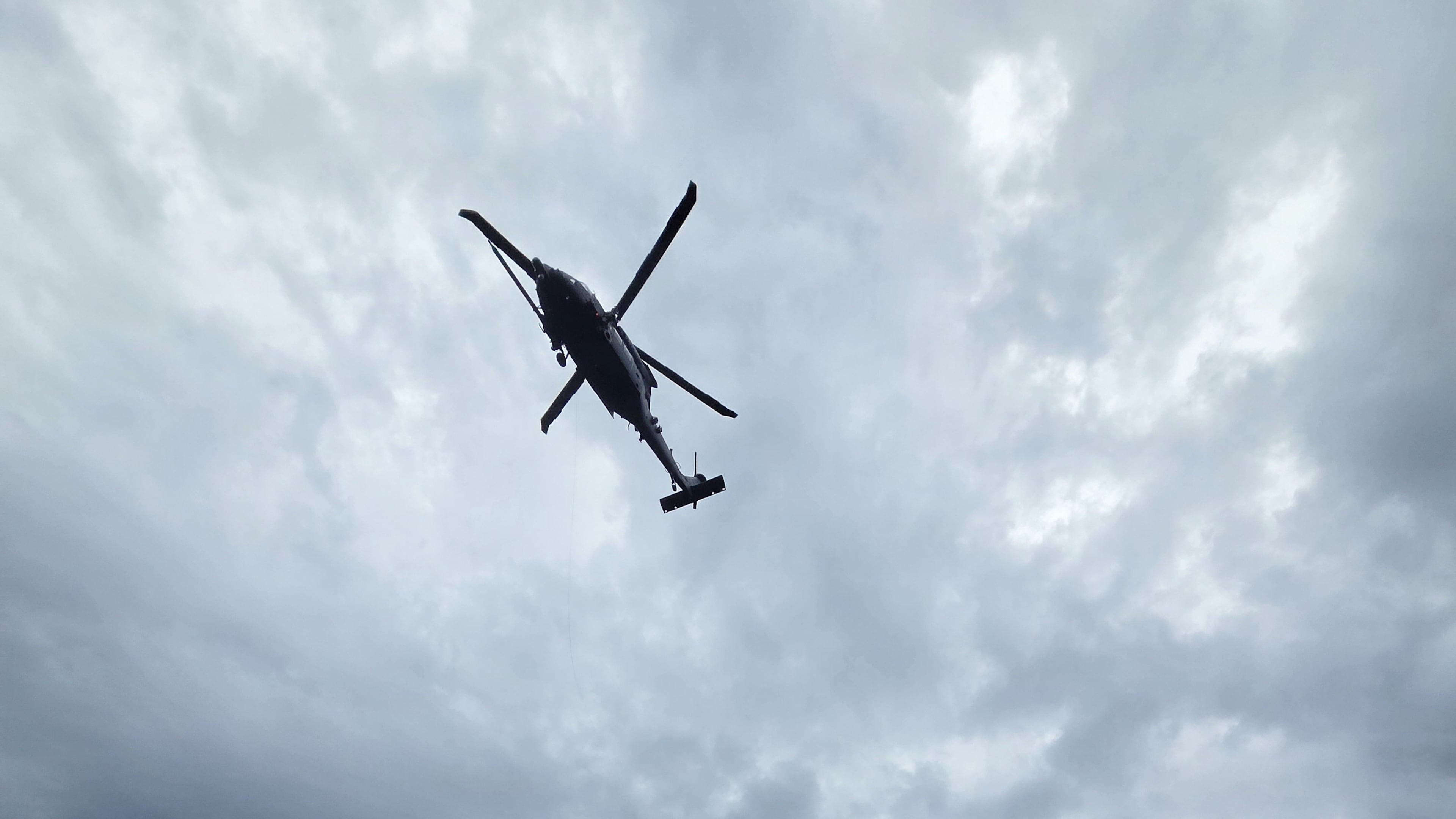 This photo provided by the U.S. Air Force shows rescue operations underway for survivors of a downed civilian aircraft off the coast of Melbourne, Fla., Tuesday, May 12, 2026. (U.S. Air Force/DVIDS via AP)