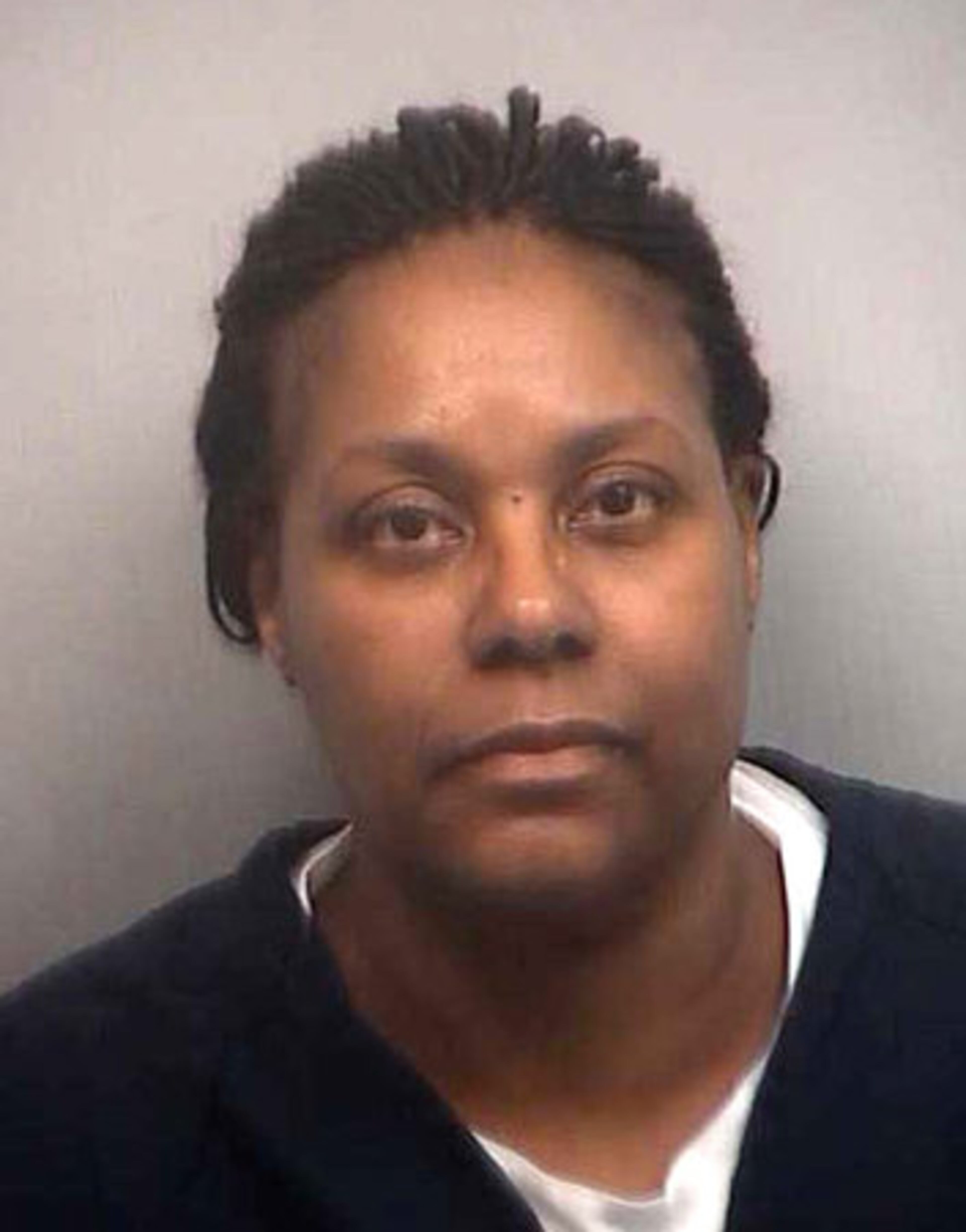 This booking mug shot of Sheila Michael was released by the Fulton County Jail.