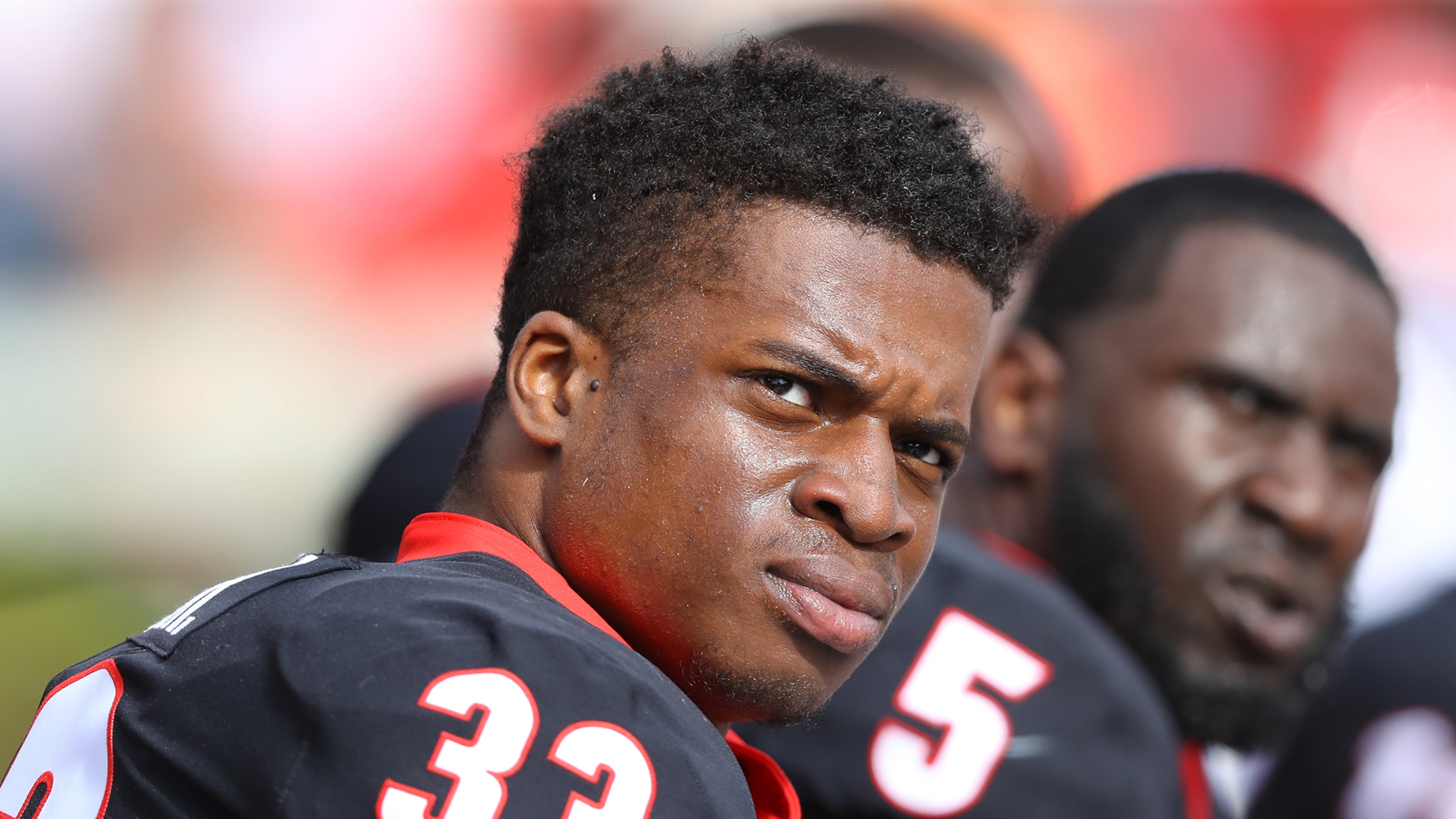 Georgia linebacker Robert Beal Jr. during the annual G-Day spring intrasquad football game on Saturday, April 21, 2018, in Athens. Curtis Compton/ccompton@ajc.com