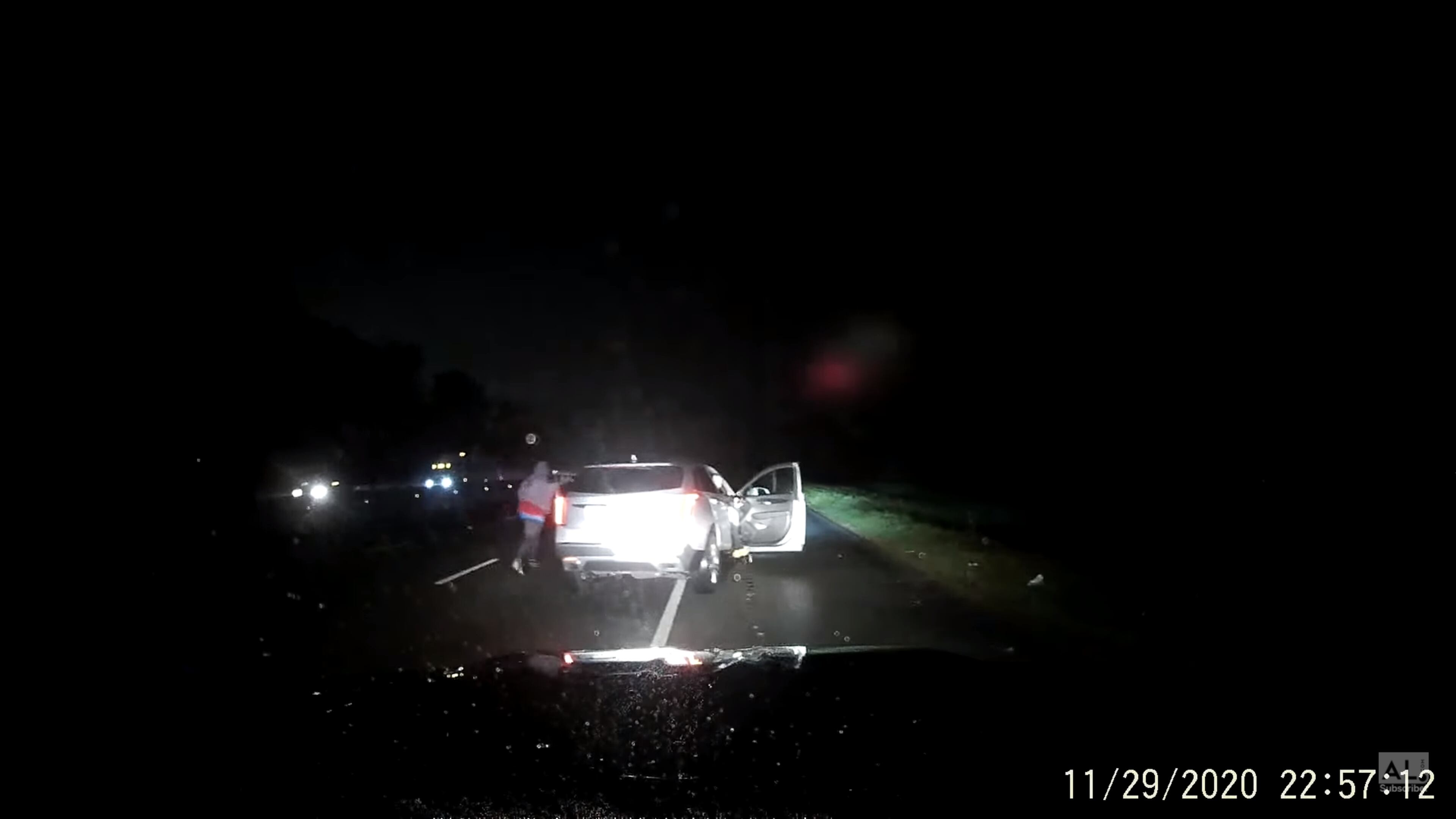Dash camera footage obtained by AL.com allegedly showed the end of a 75-mile chase on I-20 in Alabama.