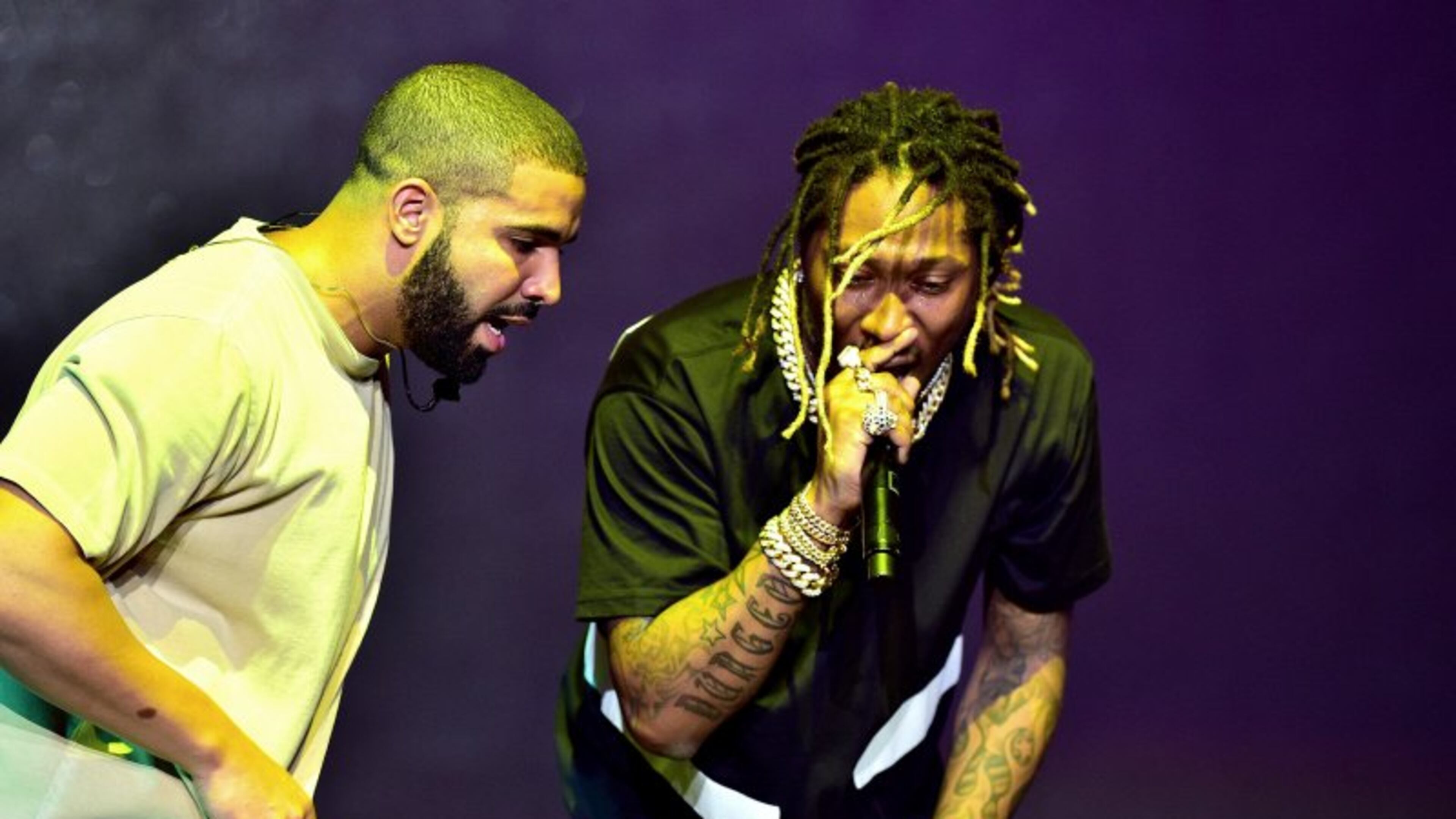 Drake and Future - together again. Photo; Getty Images
