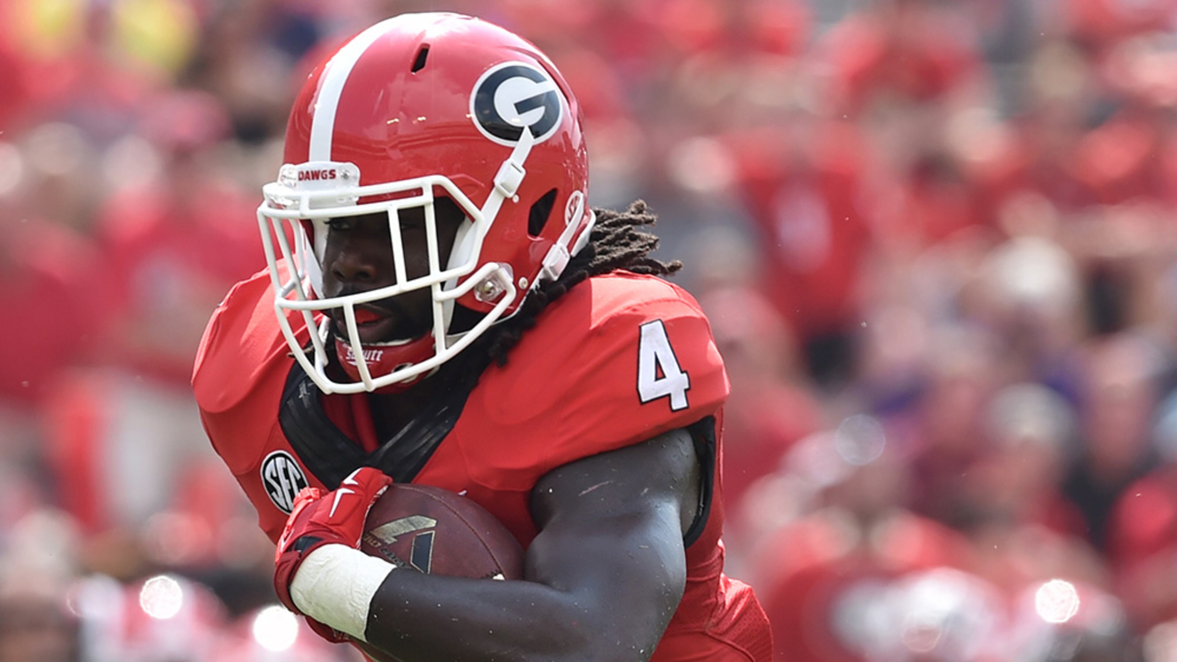 Georgia running back Keith Marshall has run for 255 yards and three touchdowns in nine games this season.