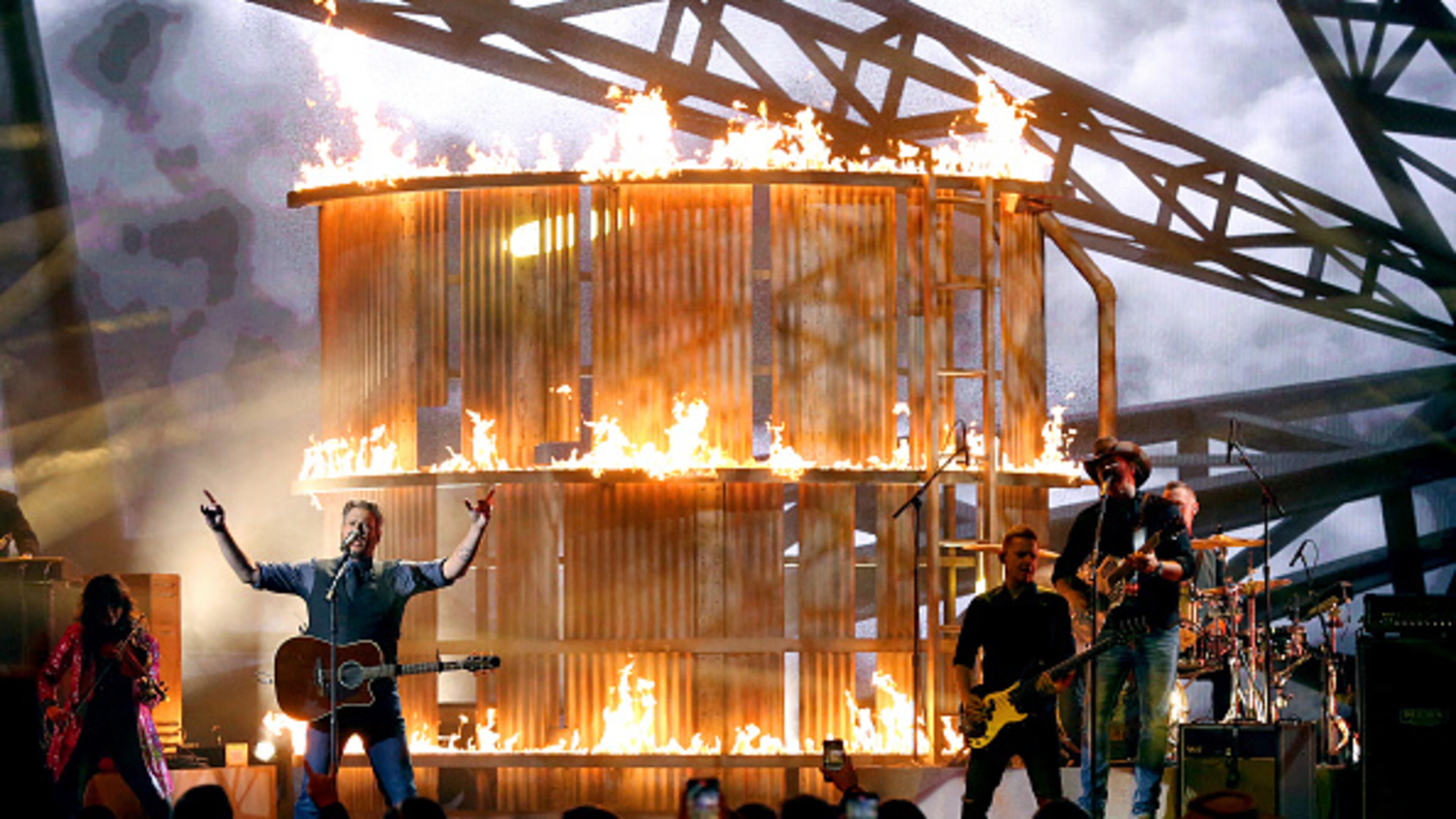 NASHVILLE, TENNESSEE - NOVEMBER 13: (FOR EDITORIAL USE ONLY) Blake Shelton performs onstage during the 53rd annual CMA Awards at the Bridgestone Arena on November 13, 2019 in Nashville, Tennessee. (Photo by Terry Wyatt/Getty Images,)