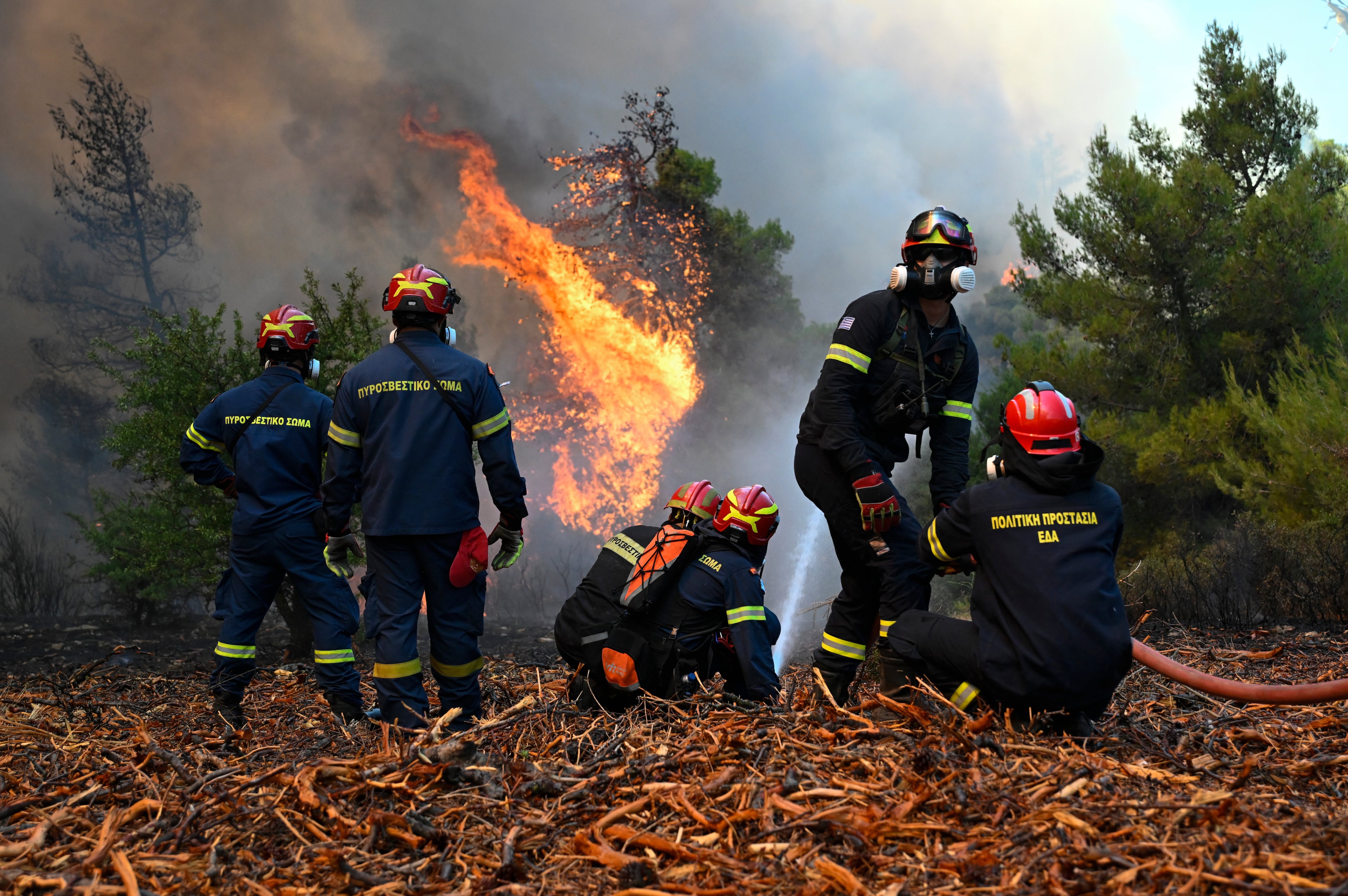 APTOPIX Greece Wildfires