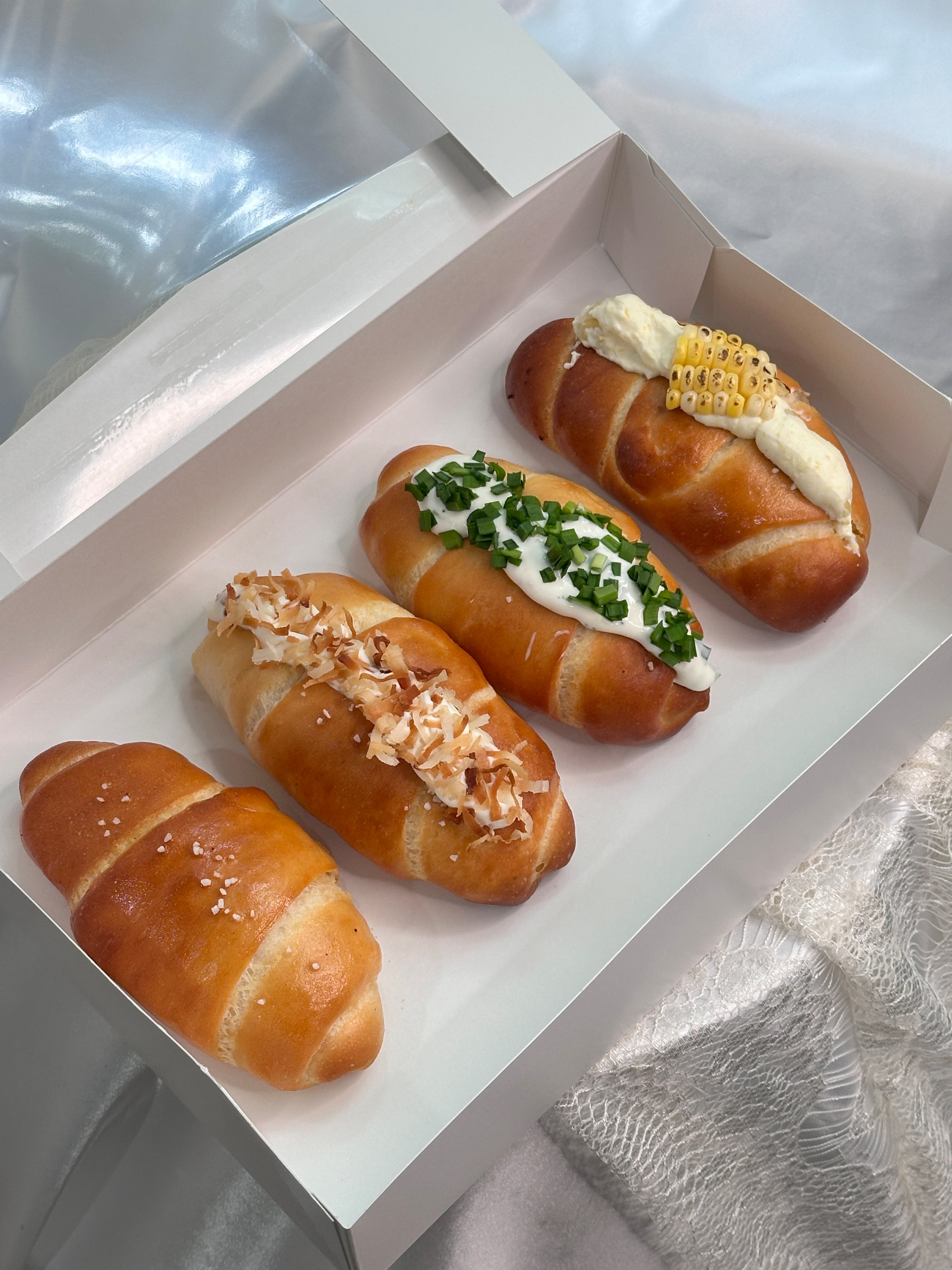 A variety of sweet and savory versions of salt bread from Butter and Bean in Duluth. (Courtesy of Lydia Huh)