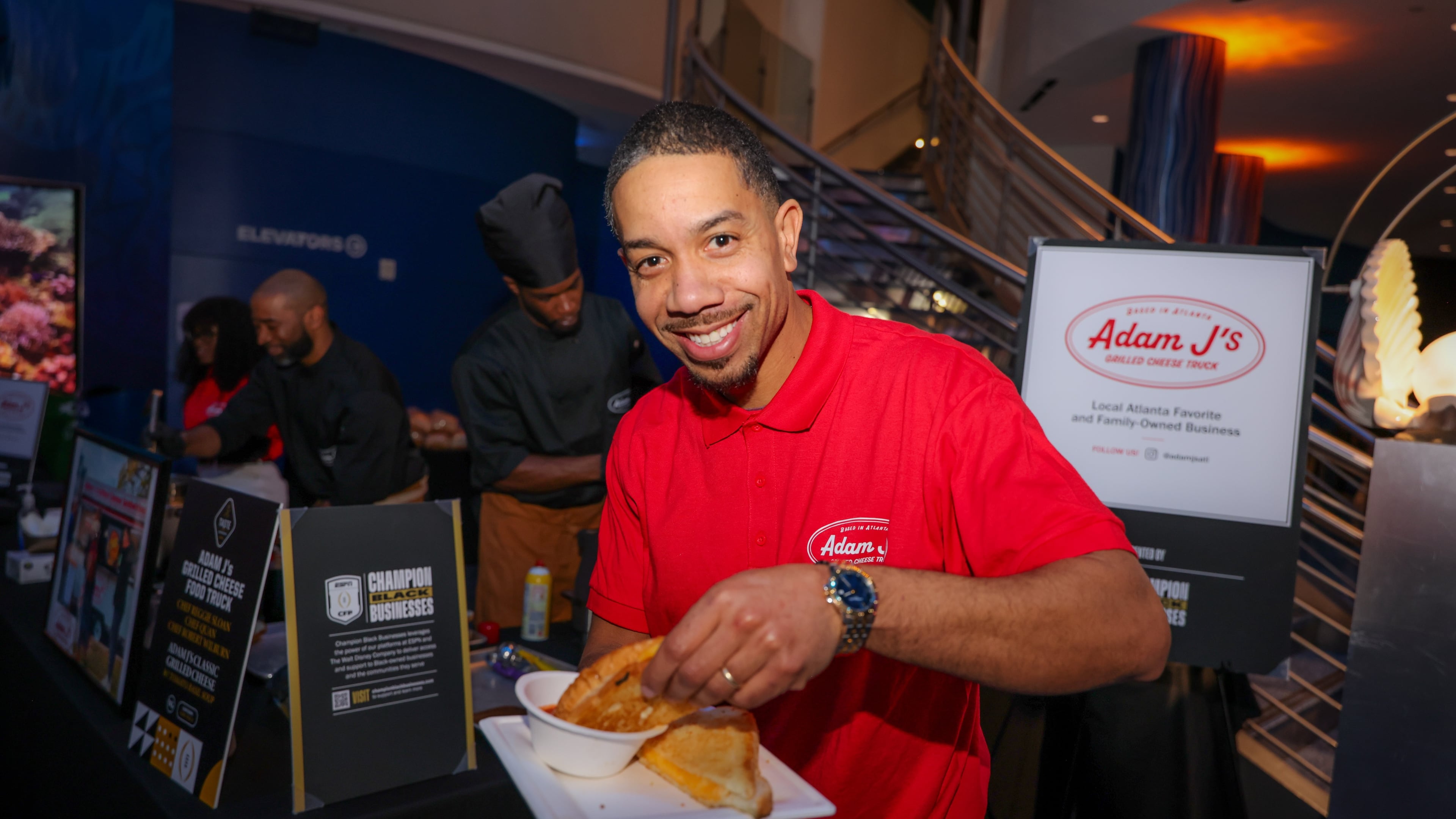 Adam Jackson of Adam J's Grilled Cheese. (Courtesy of Matt Stamey/CFP Images)
