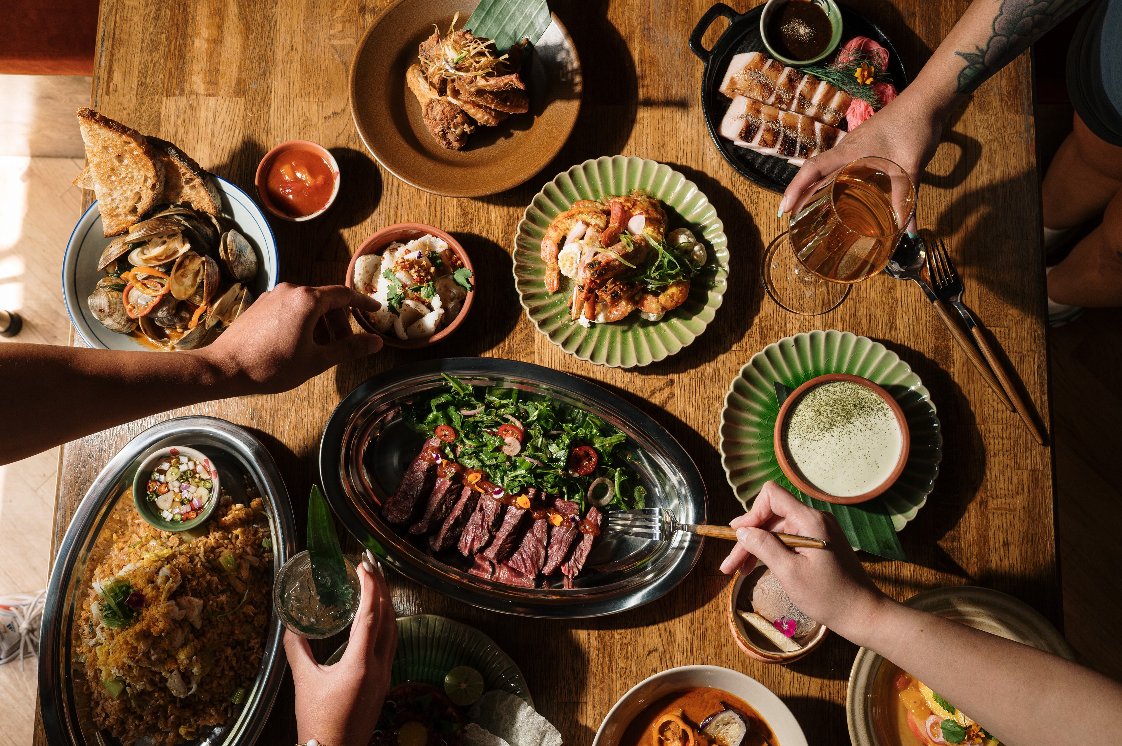 The Tipsy Thaiger menu features thoughtfully curated Thai dishes and innovative cocktails. (Courtesy of Tipsy Thaiger)