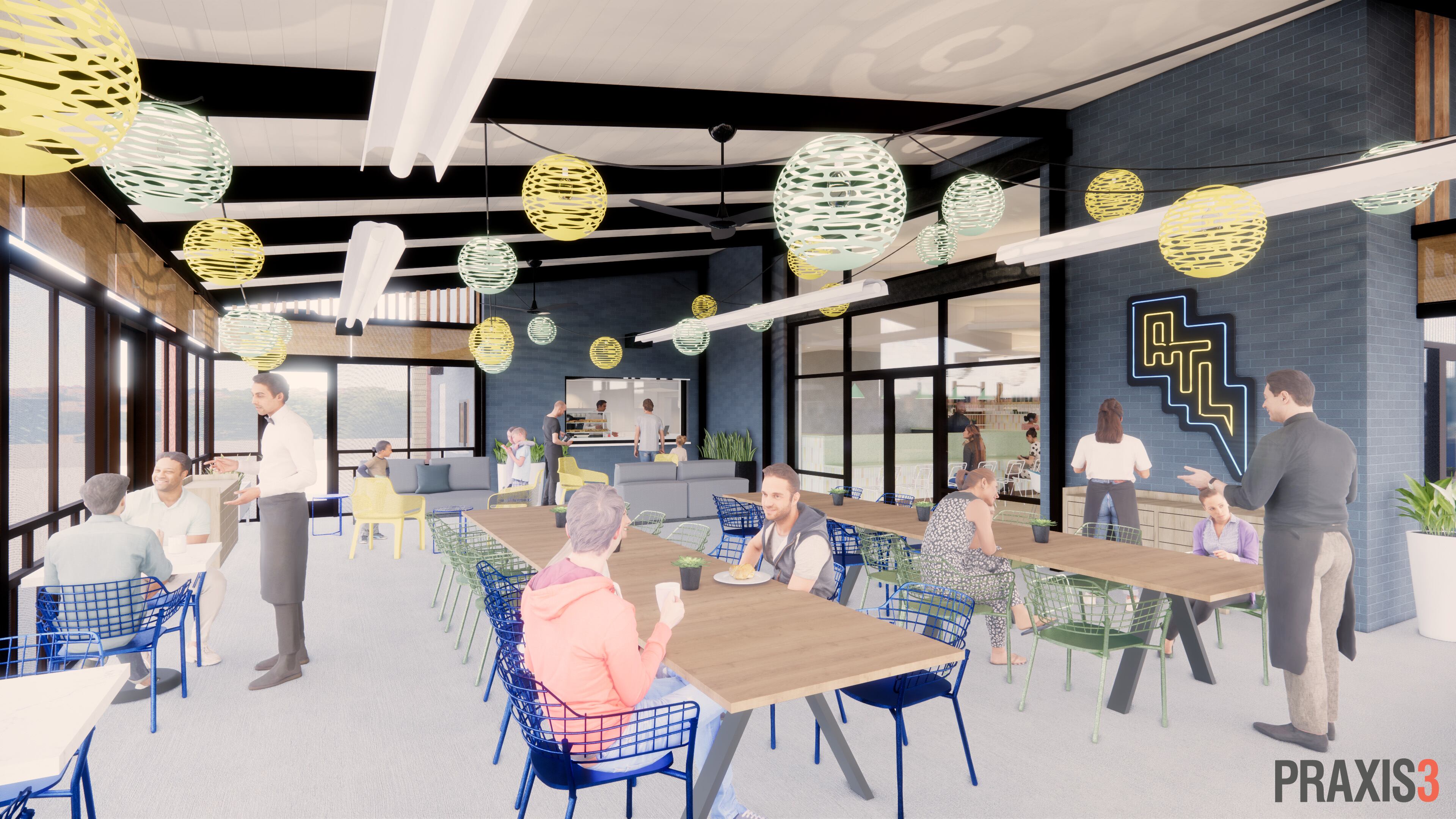 A rendering of the interior of Juniper Cafe. / Courtesy of Juniper Cafe