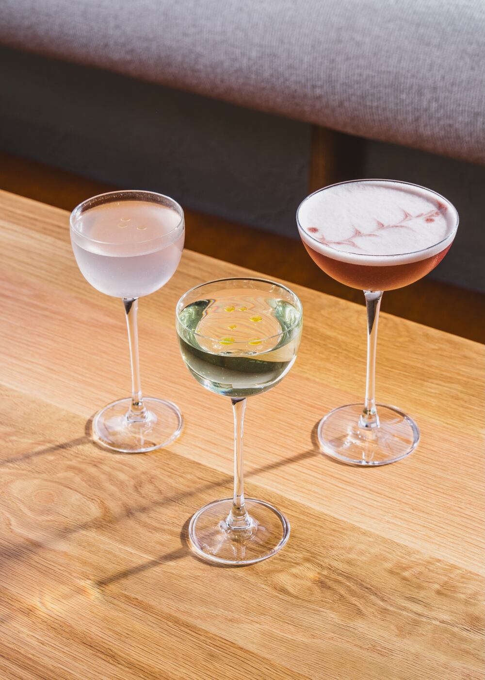 Three summer cocktails at So. Fox, including the pop's watermelons (upper right) made with tequila and watermelon. (Dave Crawford/Courtesy of So. Fox)
