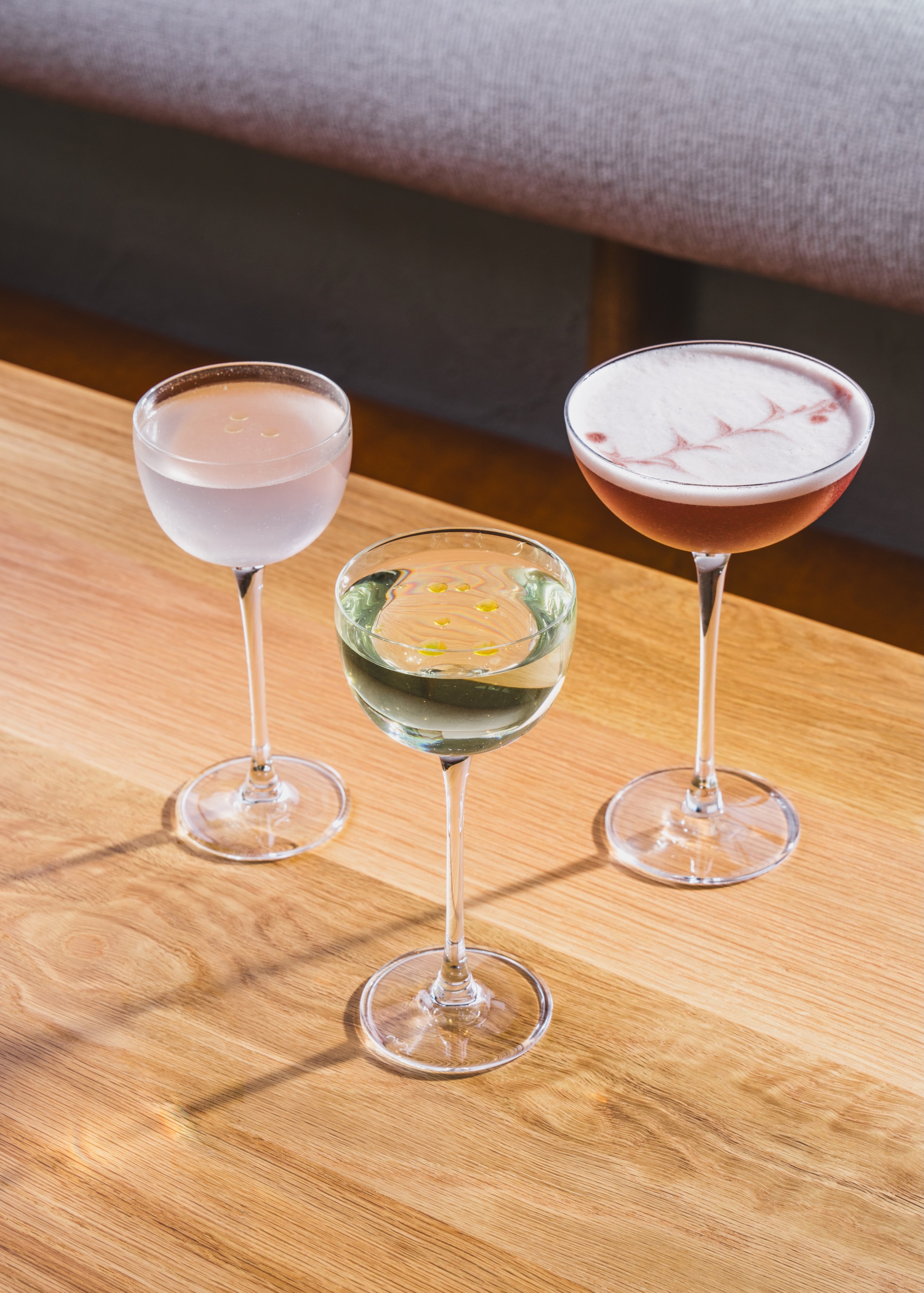 Three summer cocktails at So. Fox, including the pop's watermelons (upper right) made with tequila and watermelon. (Dave Crawford/Courtesy of So. Fox)