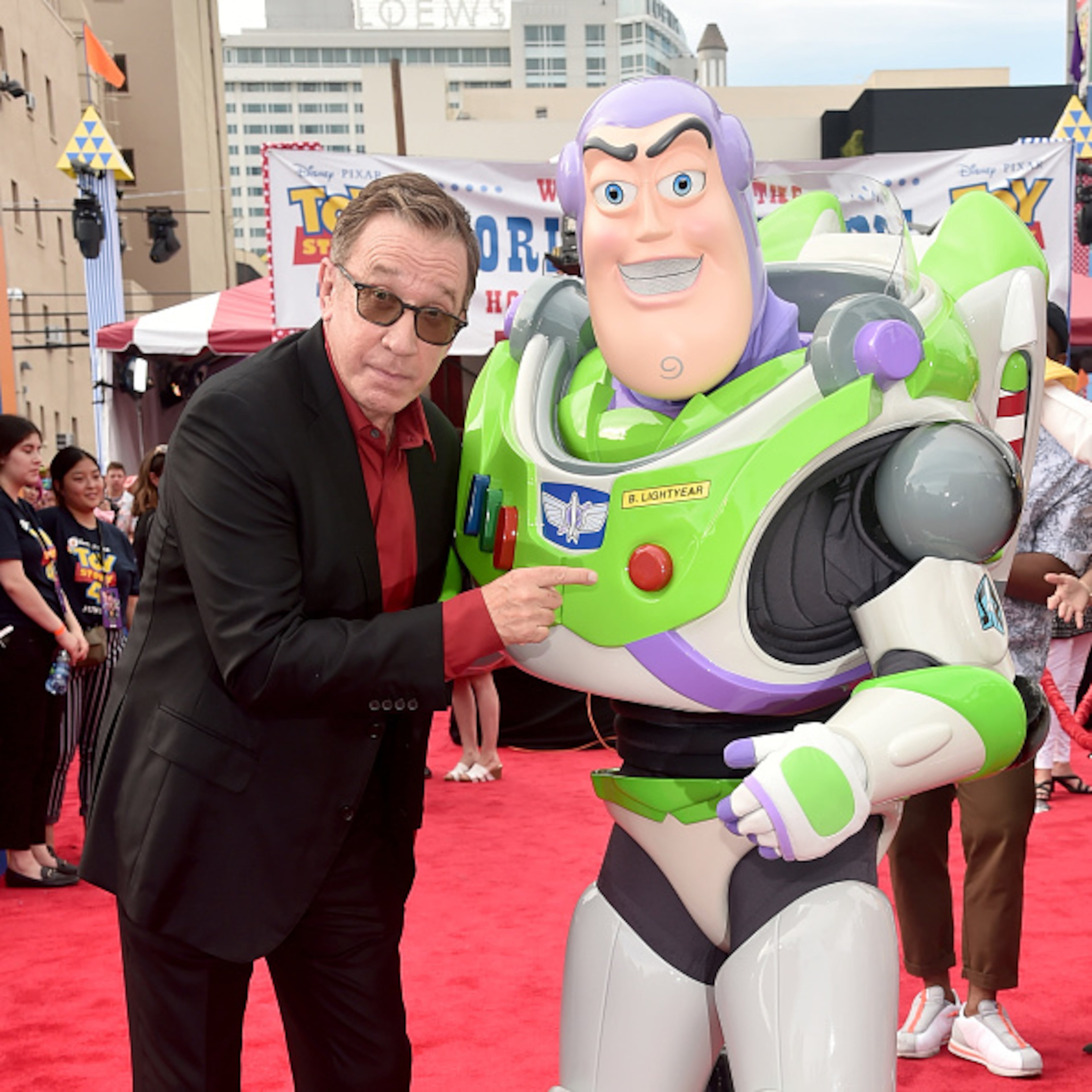 HOLLYWOOD, CA - JUNE 11: (EDITORS NOTE: Retransmission with alternate crop.) Tim Allen attends the world premiere of Disney and Pixar's TOY STORY 4 at the El Capitan Theatre in Hollywood, CA on Tuesday, June 11, 2019. (Photo by Alberto E. Rodriguez/Getty Images for Disney)
