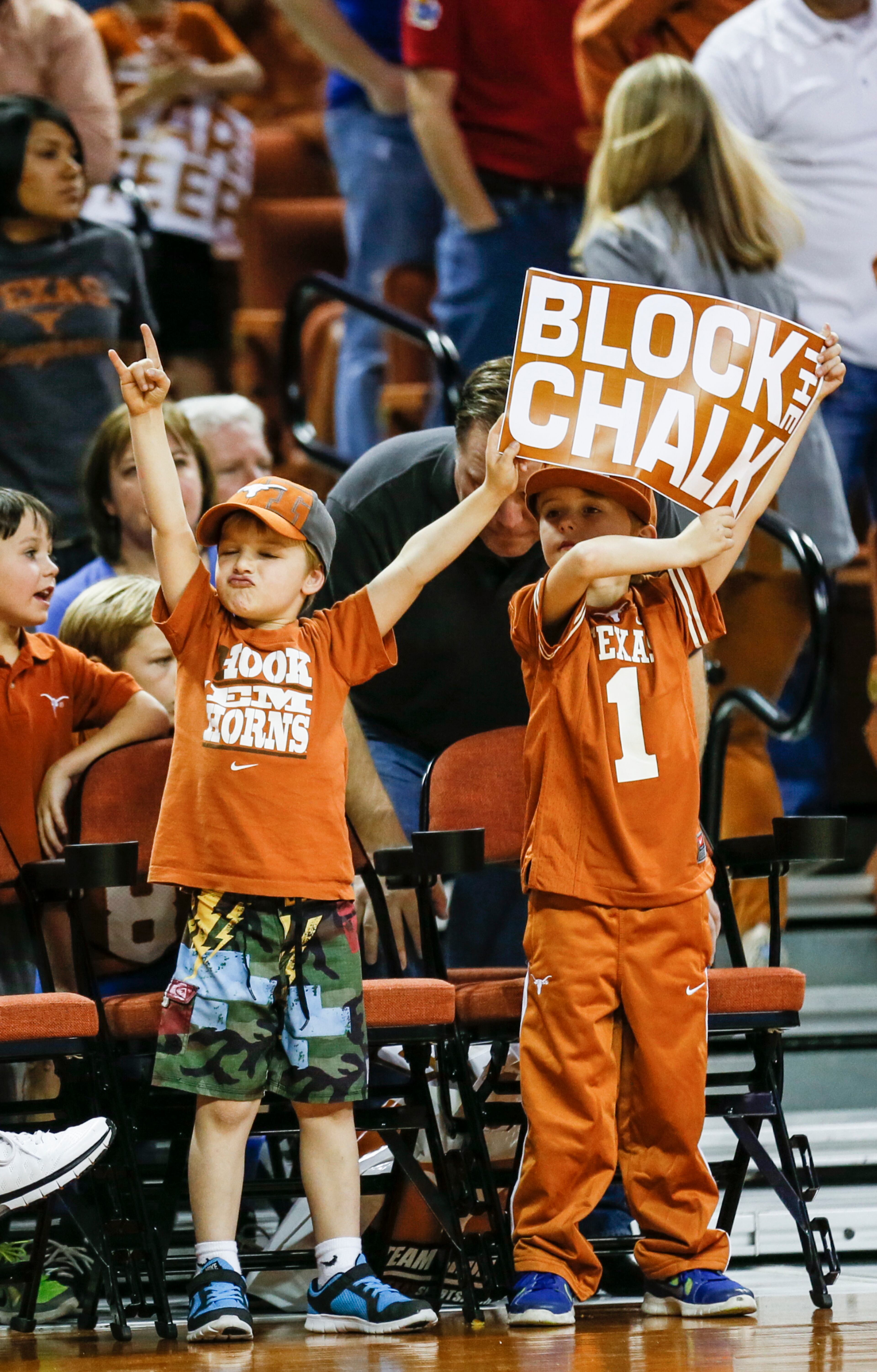 Texas Longhorns fans were a factor in the big win against Kansas at the Frank Erwin Center on Saturday, Feb. 1, 2014.