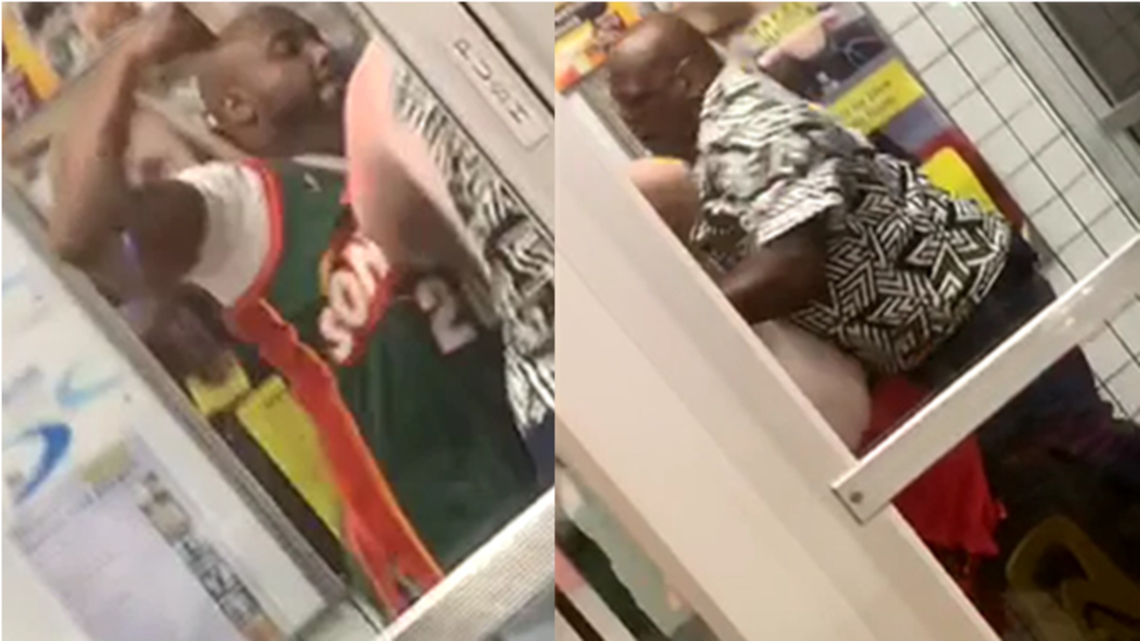 Gwinnett County police are searching for two men who attacked a customer at a Snellville Waffle House.