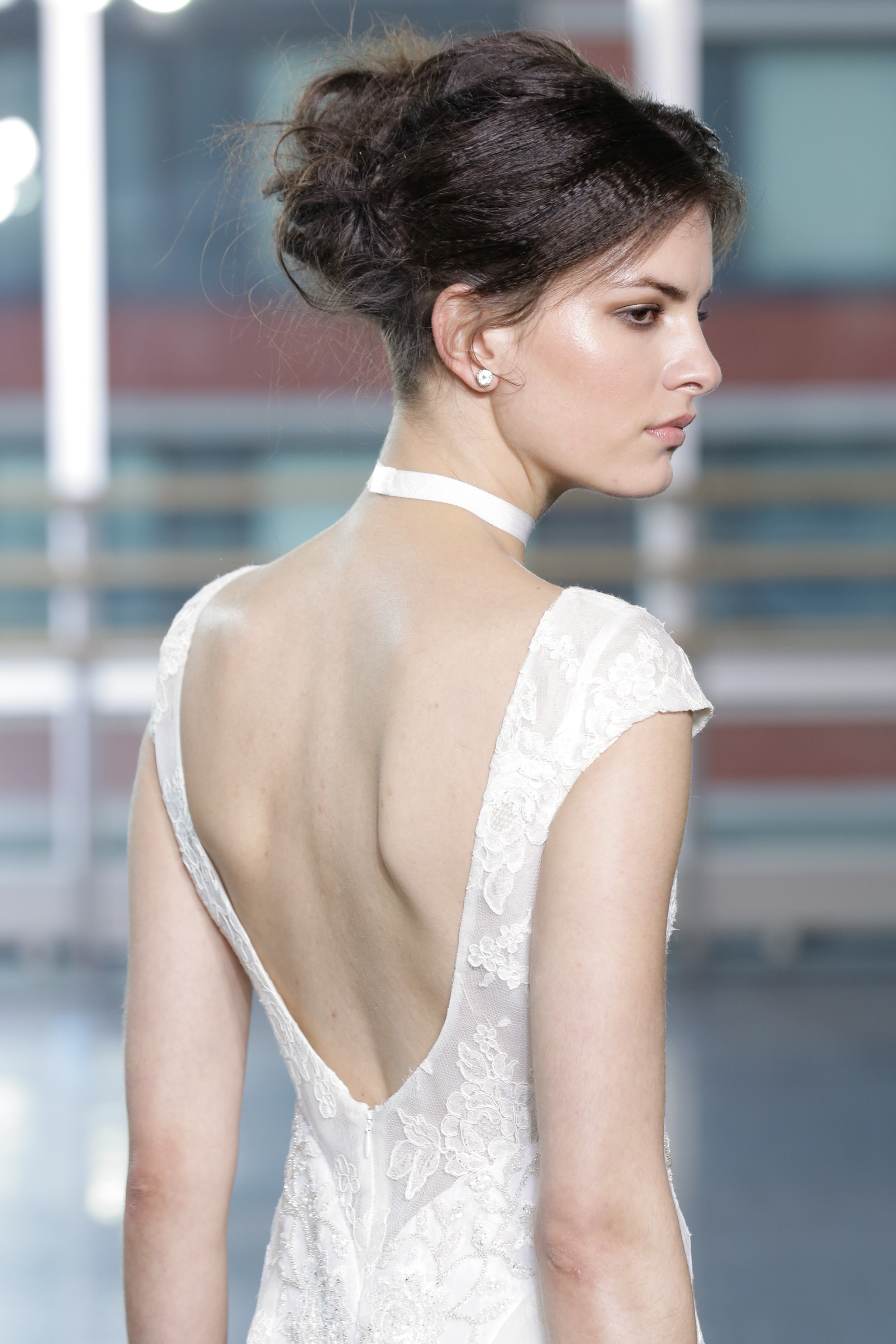 A model walks the runway during the Rita Vinieris-Rivini Fall 2014 Bridal Collection at Alvin Alley Studios on Oct. 13, 2013, in New York City.