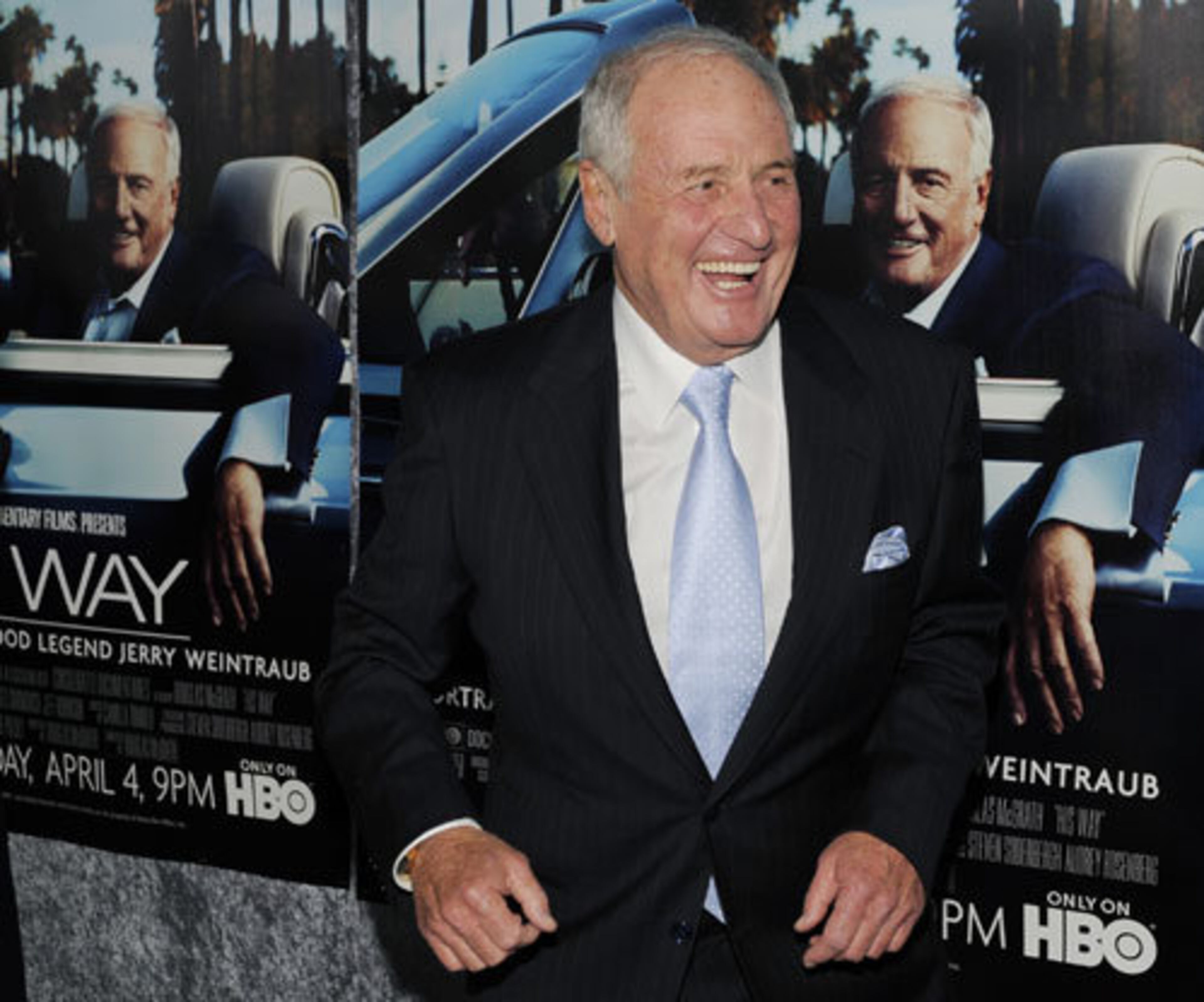 Producer Jerry Weintraub, subject of the HBO documentary film "His Way," arrives at the premiere of the film in Los Angeles, Tuesday, March 22, 2011. Weintraub is known for producing a wide variety of films including, "Pure Country," the "Karate Kid" movies and the "Oceans Eleven" series, among others.