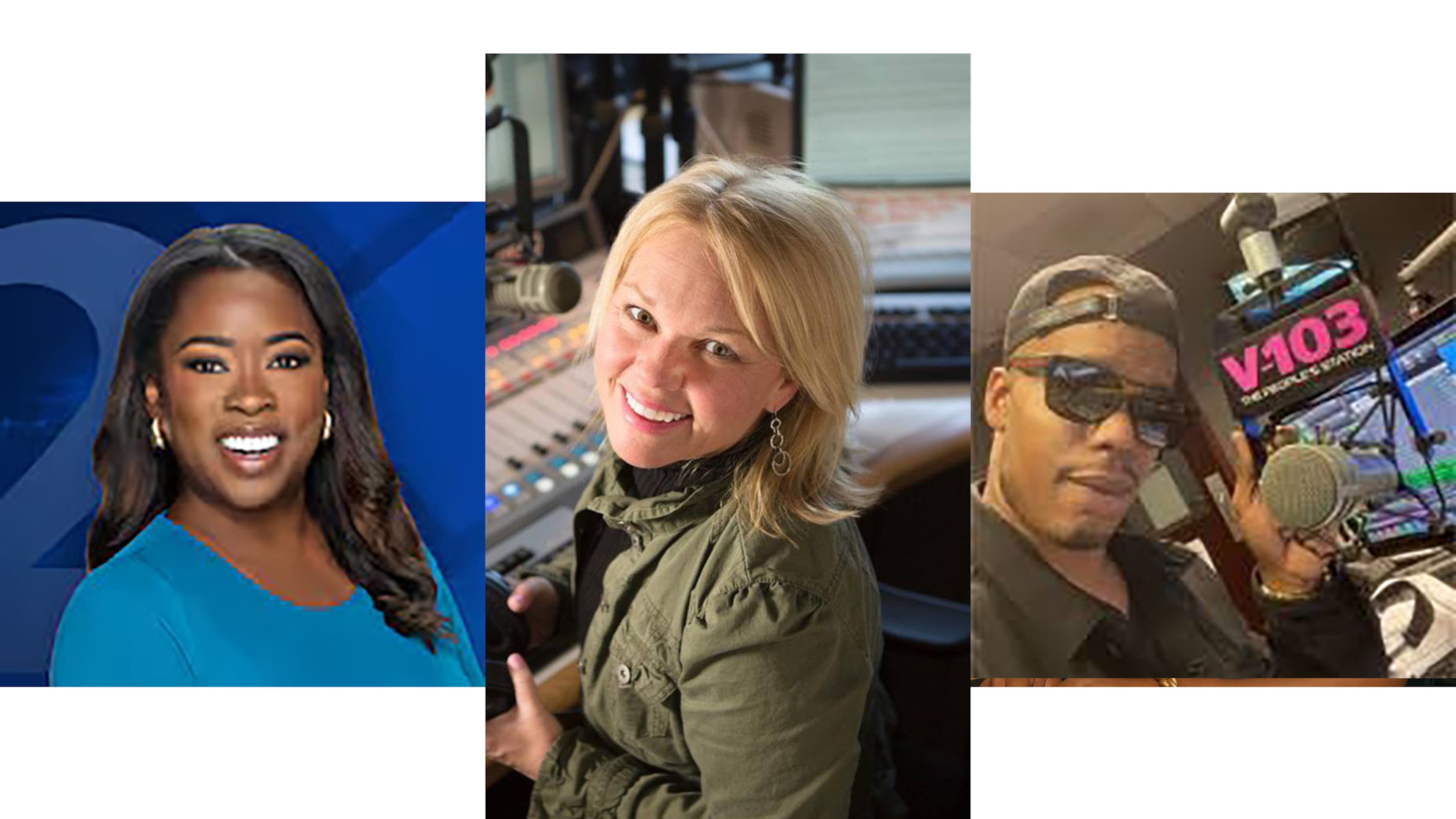 Three Atlanta media figures have departed their jobs recently: (L-R) Audrey Washington from WSB-TV, Kristen Gates from 94.9/The Bull and Lil Bankhead from V-103. COURTESY OF WSB-TV/THE BULL/V-103