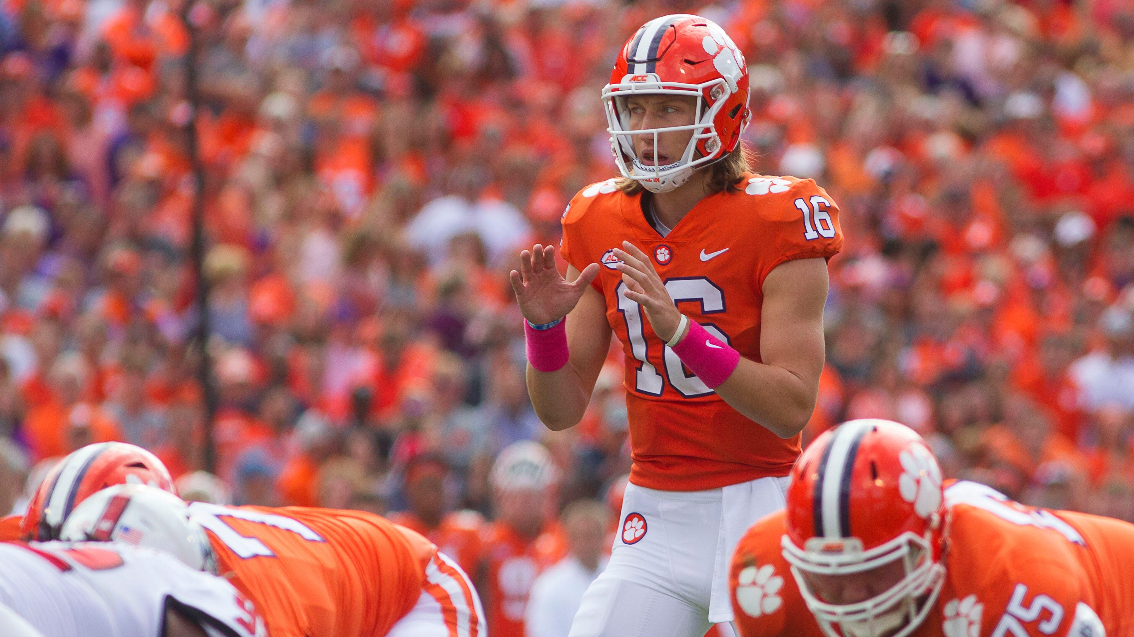 Clemson quarterback Trevor Lawrence.
