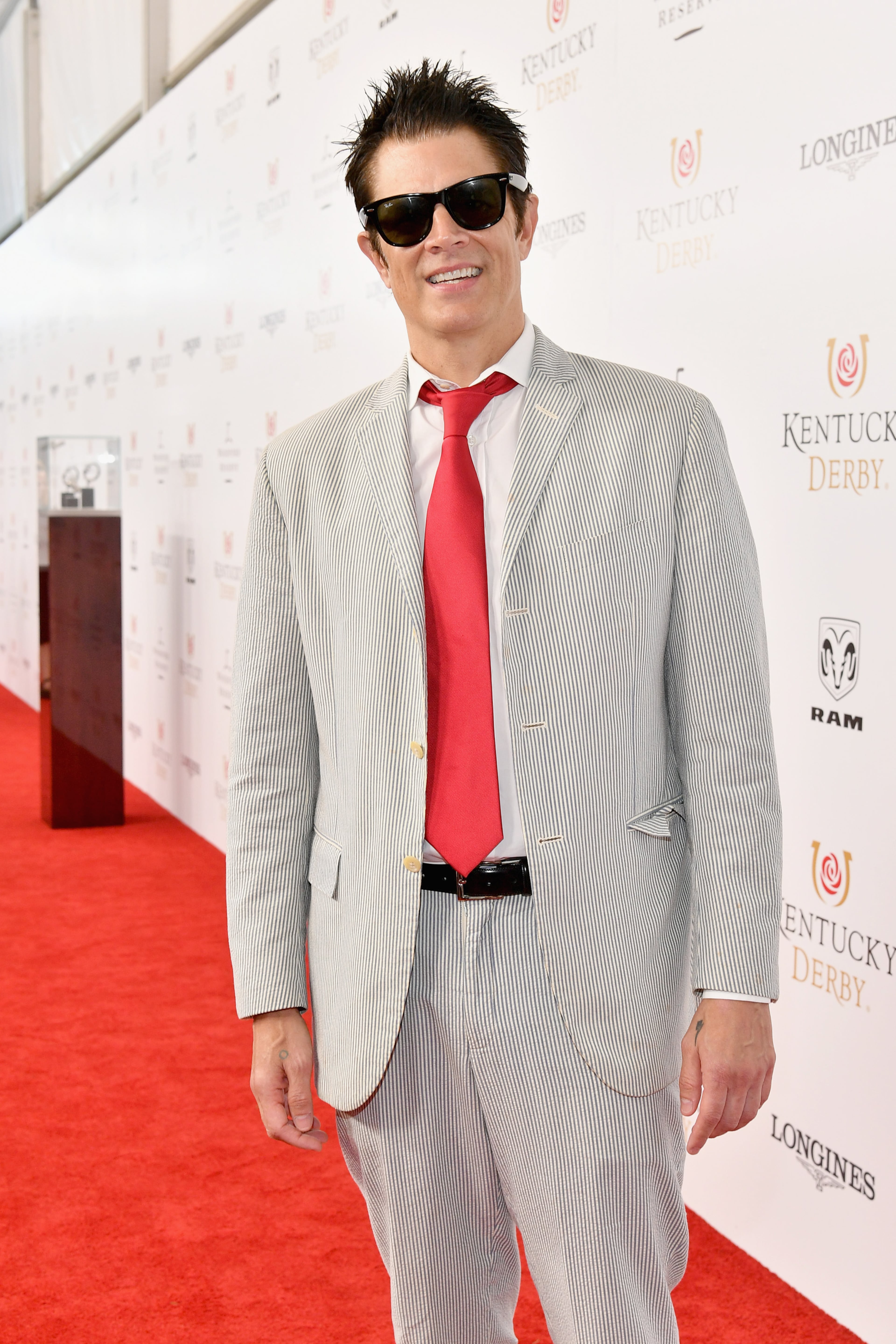 LOUISVILLE, KY - MAY 05: Actor Johnny Knoxville attends Kentucky Derby 144 on May 5, 2018 in Louisville, Kentucky. (Photo by Dia Dipasupil/Getty Images for Chruchill Downs)