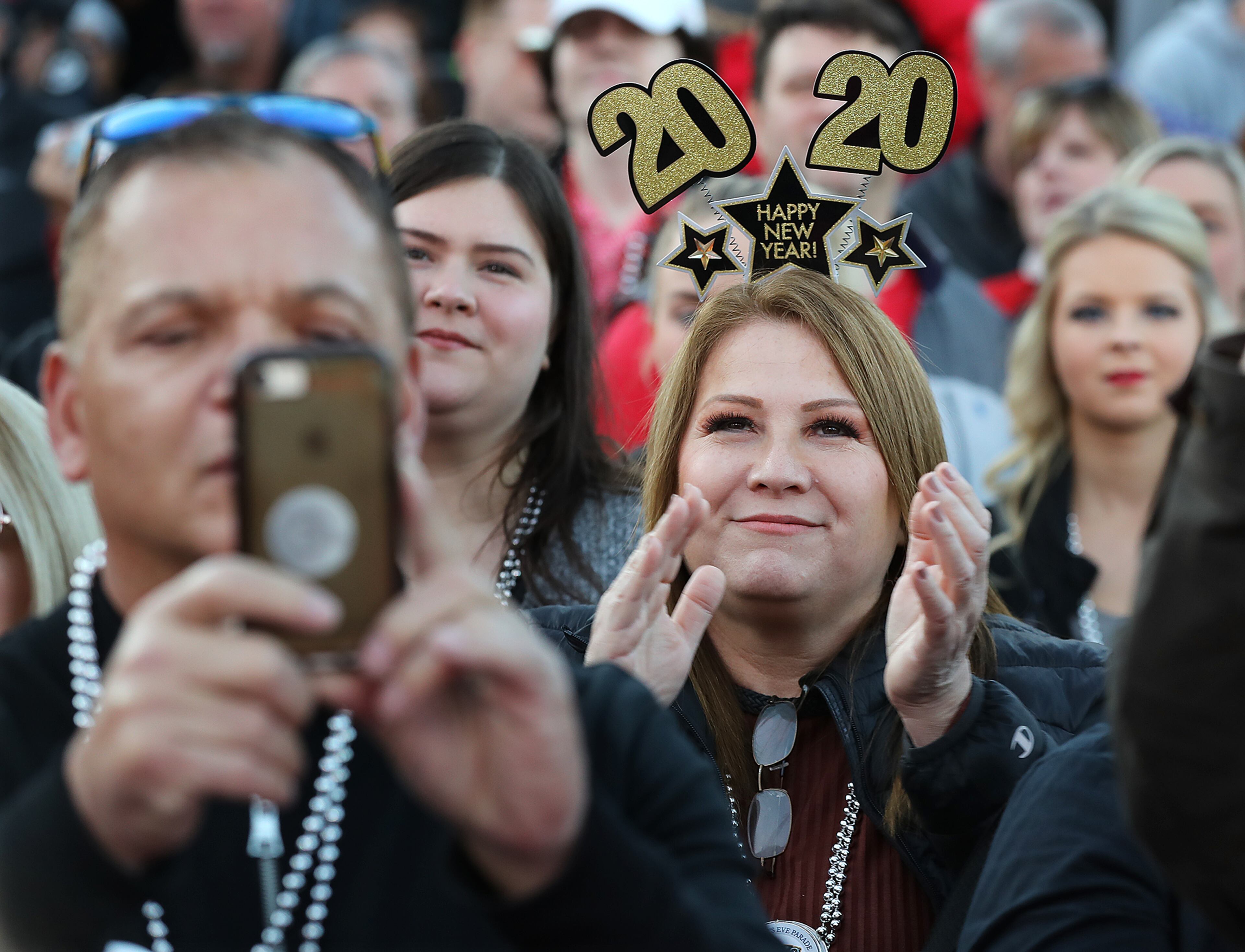 A Georgia fan is ready to ring in the New Year. Curtis Compton ccompton@ajc.com