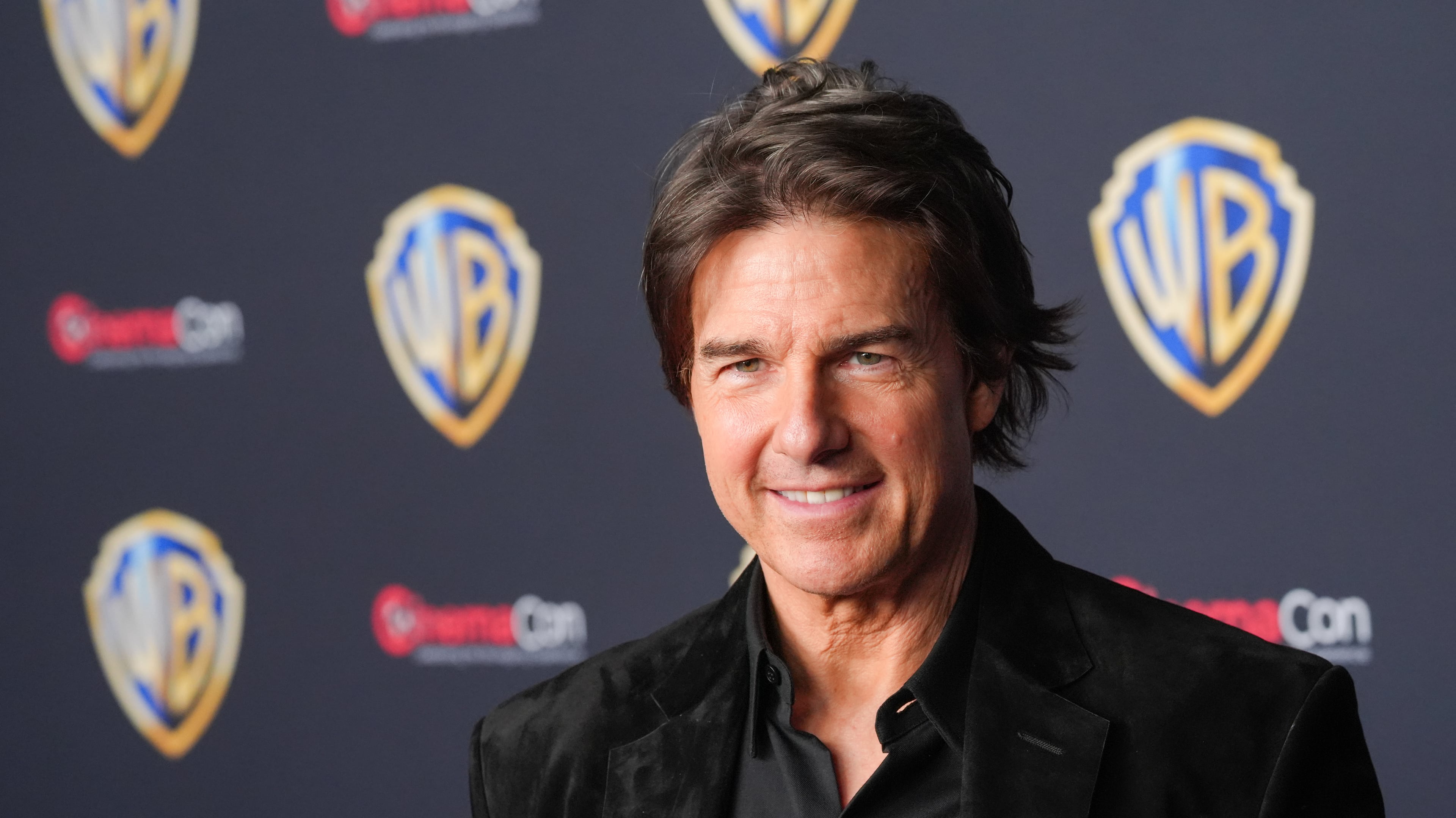 FILE - Tom Cruise arrives at the Warner Bros. presentation at CinemaCon on April 14, 2026, at Caesars Palace in Las Vegas. (AP Photo/Chris Pizzello, File)