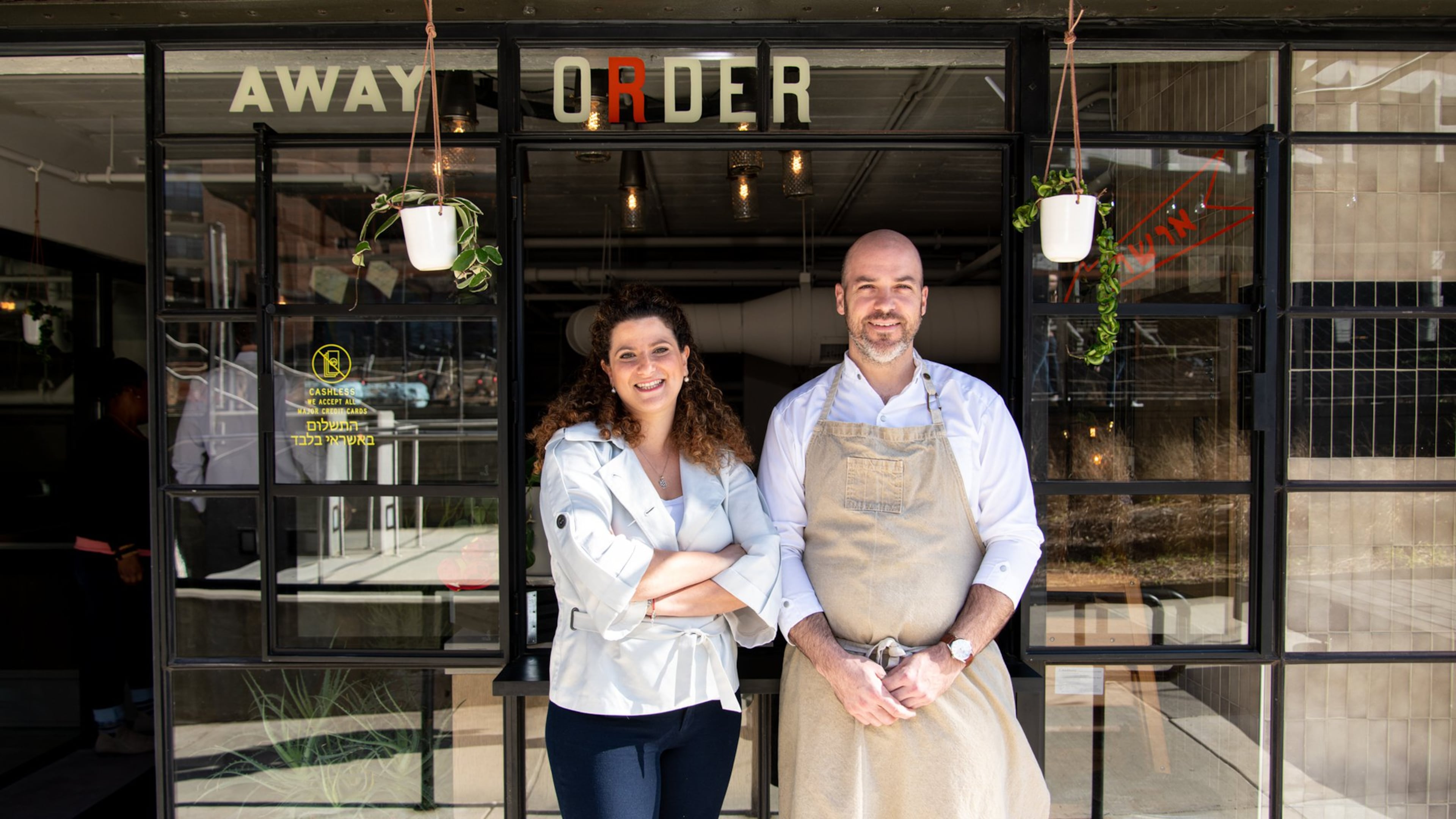 Rina Owner Tal Baum and Executive Chef Brandon Hughes. Photo credit- Mia Yakel.