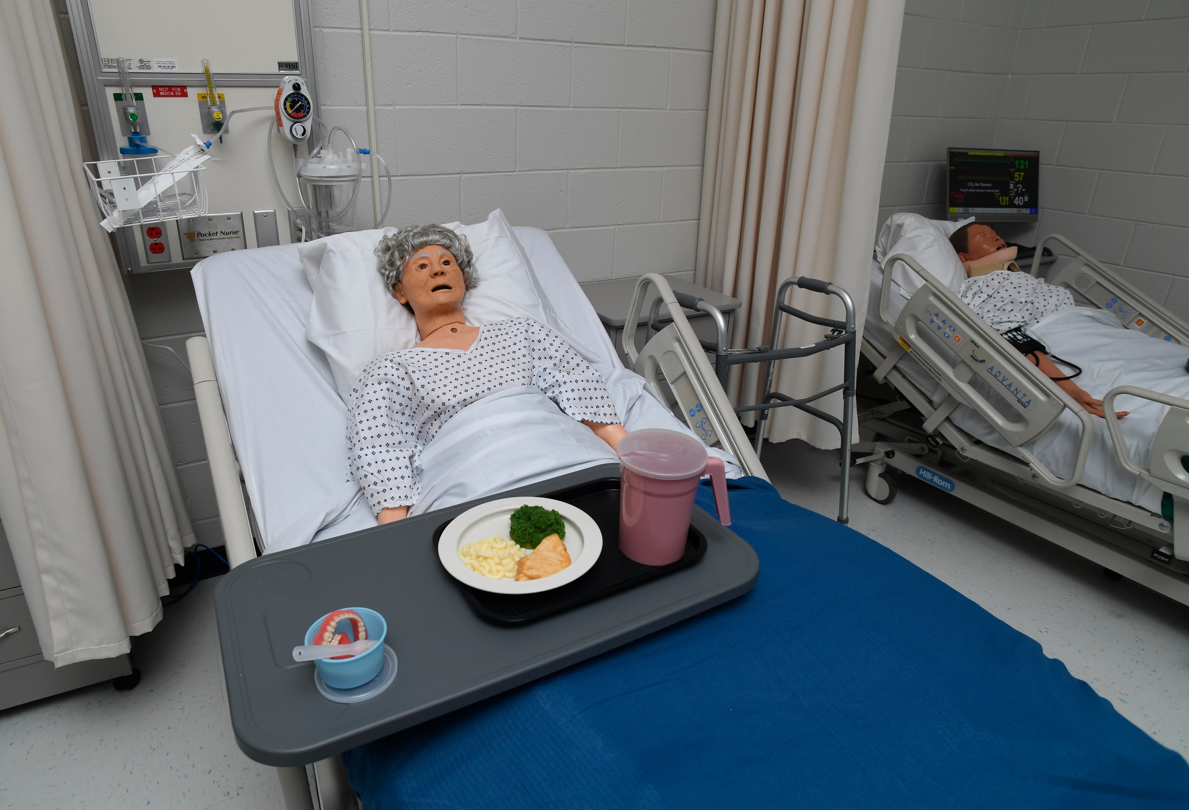 Maniquans which will help students have more real world experience are shown in the patient care area. â McClure Health Science High School is the newest Gwinnett County High School. We tour the facilities and talk to school board and administrators about the need for this school and expectations.
JOHN AMIS / SPECIAL TO THE AJC