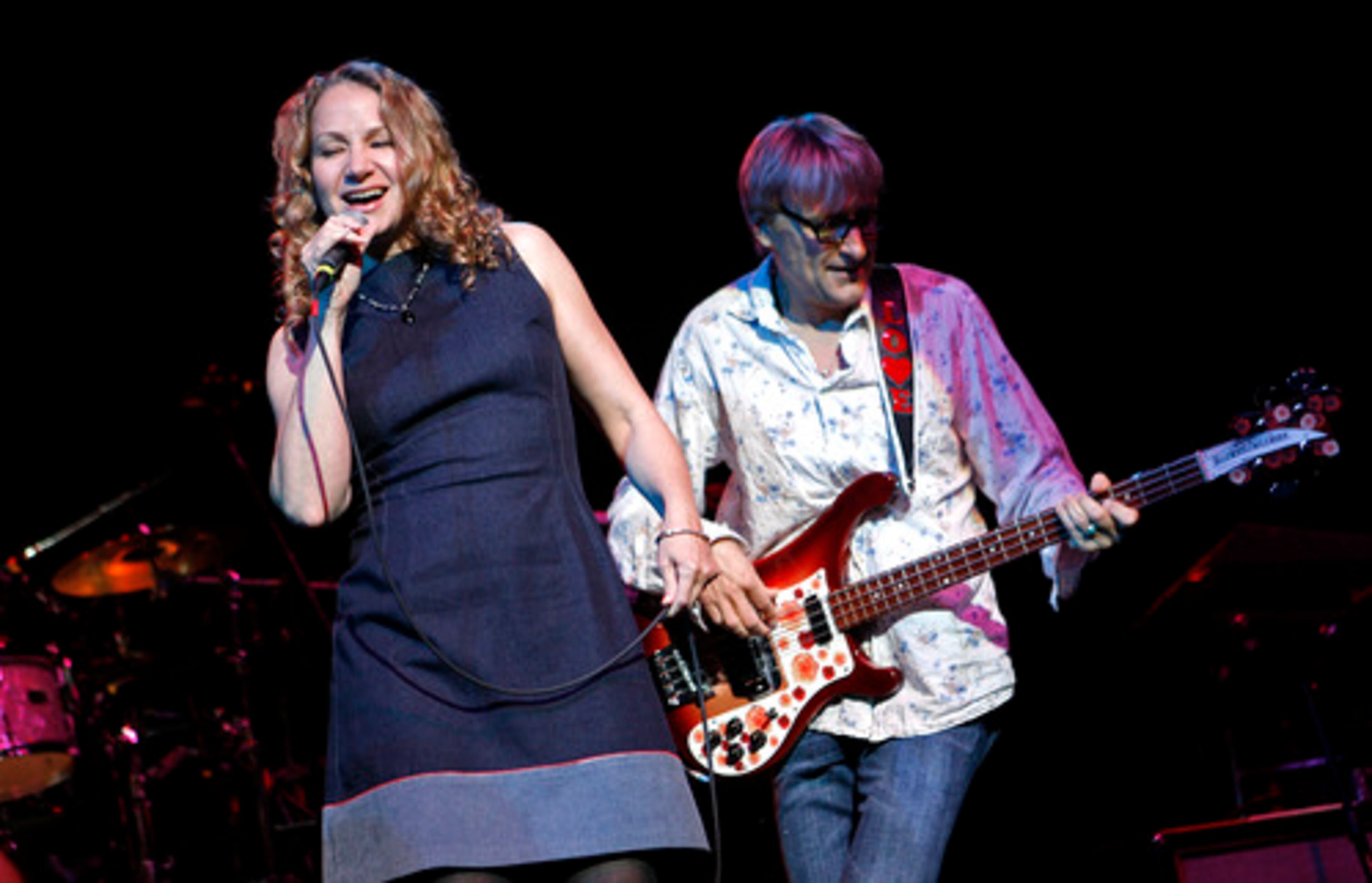 JOAN OSBORNE (best known for wondering whether God is "One of Us") performs "Come Together" with Beatles tribute act the Fab Faux.