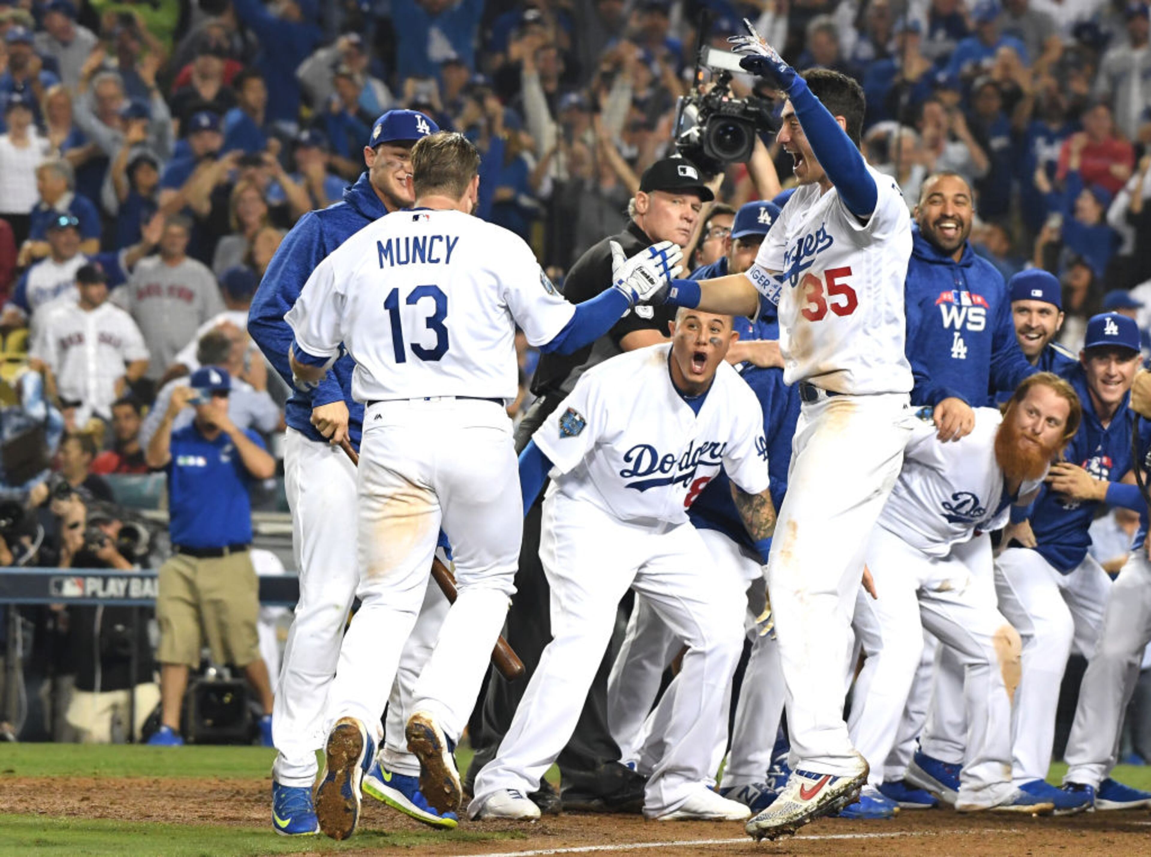 LOS ANGELES, CA - OCTOBER 26: <enter caption here> in Game Three of the 2018 World Series at Dodger Stadium on October 26, 2018 in Los Angeles, California. (Photo by Harry How/Getty Images)