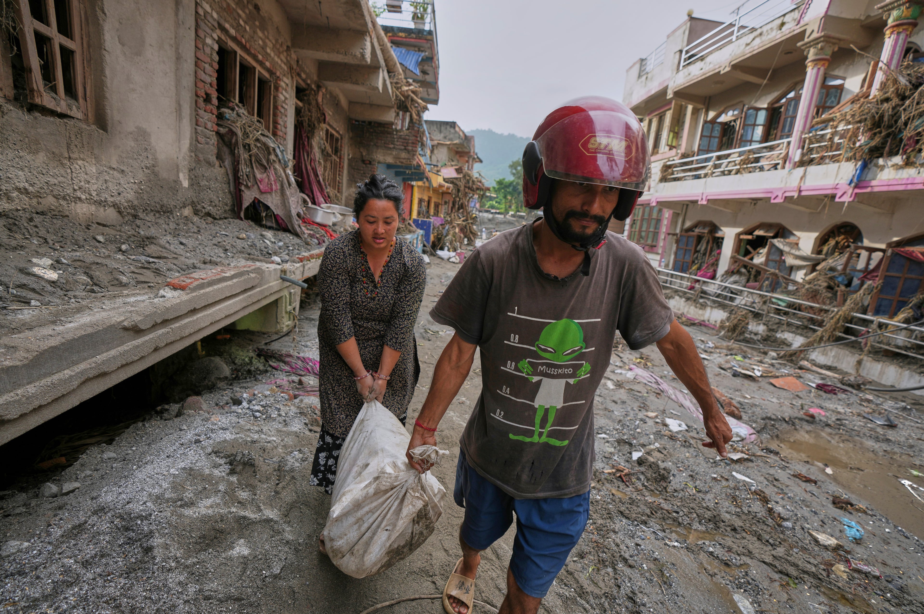 APTOPIX Nepal Flash Floods