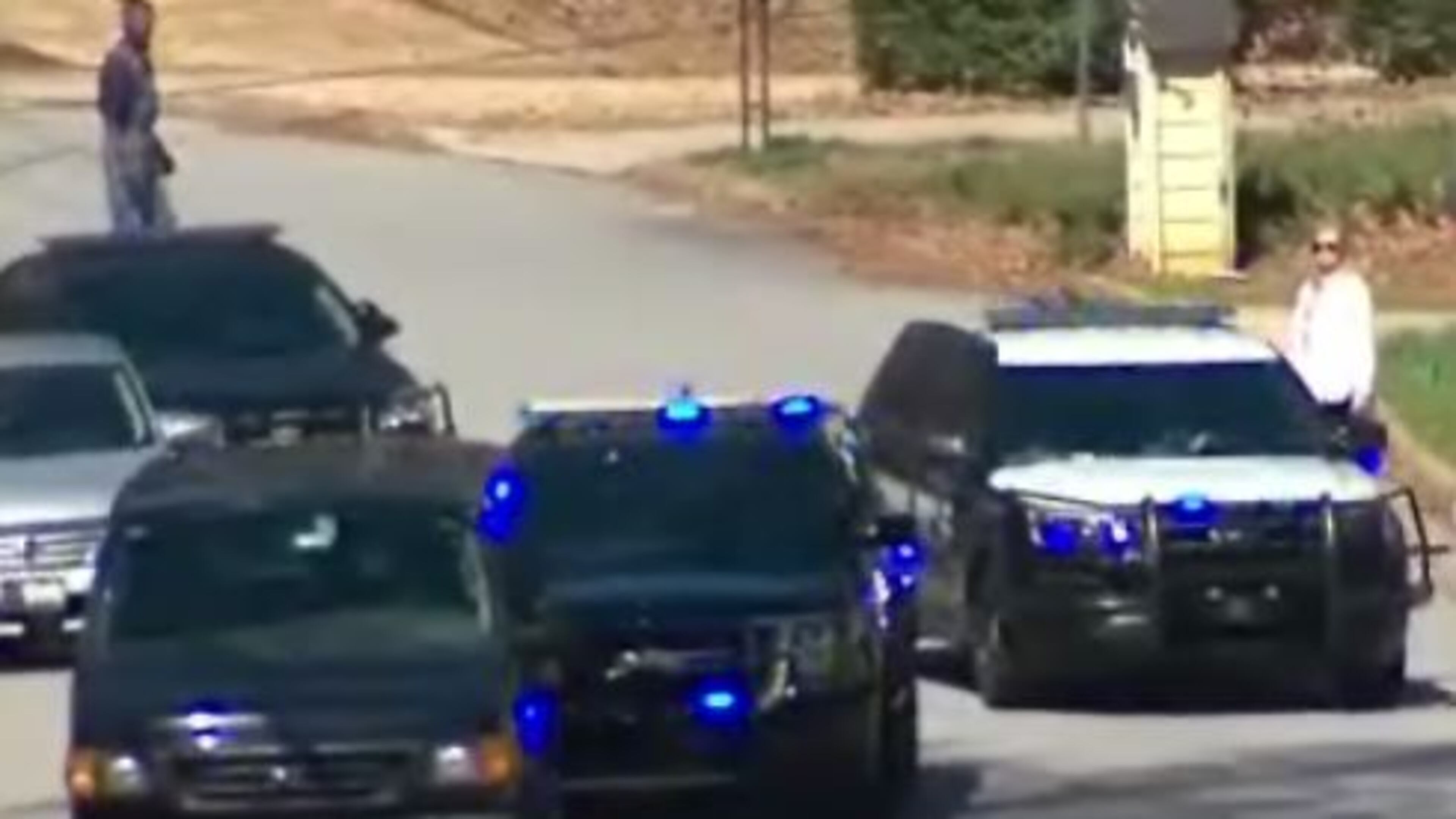 Police responded to a north Fulton neighborhood after a man fired at a house. (Credit: Channel 2 Action News)