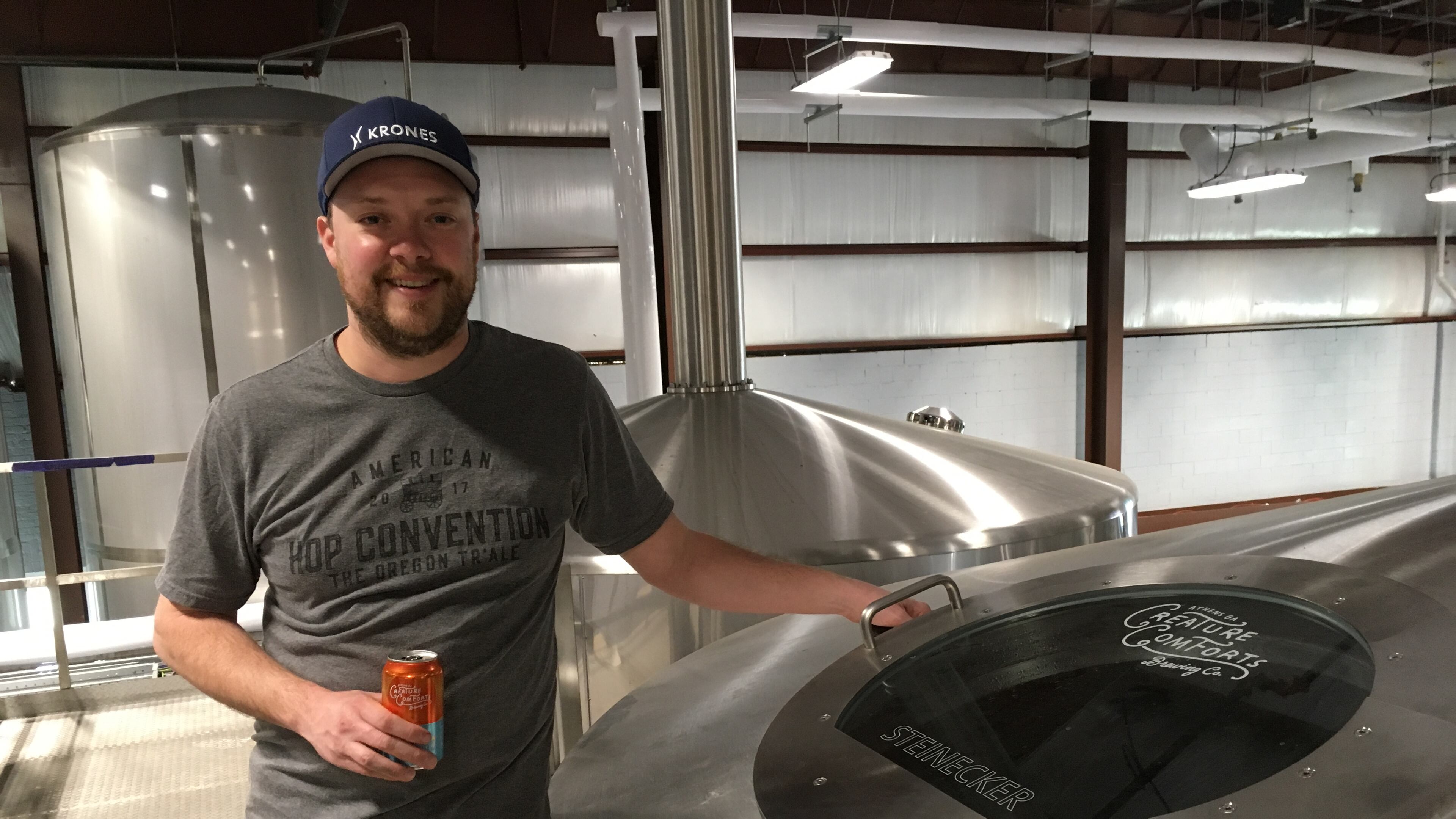 Creature Comforts brewmaster and co-founder Adam Beauchamp. Credit : Bob Townsend