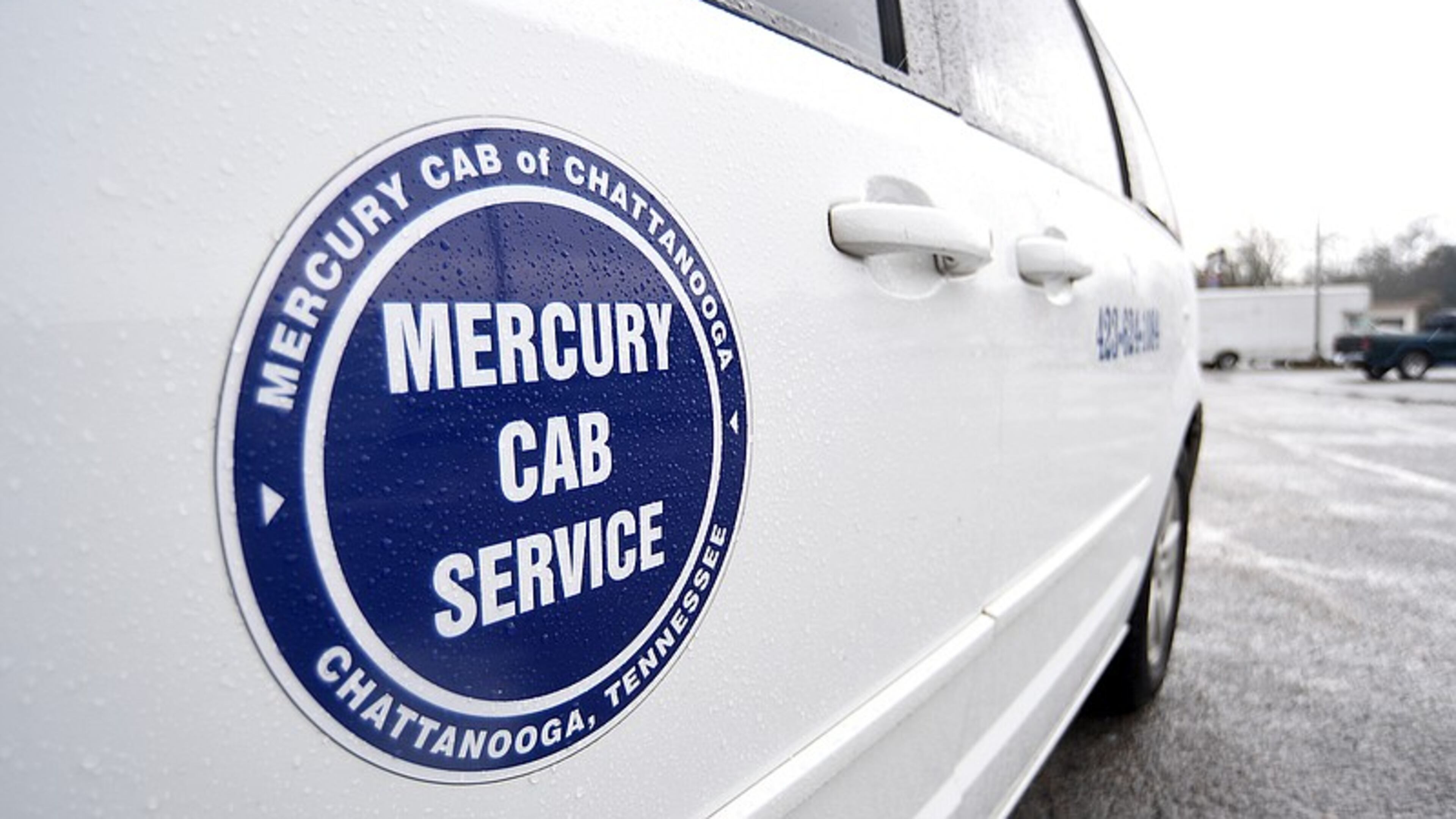 Mercury Cab Service, started in the 1970s and still in business today, is a ride-sharing company that formed out of Chattanooga's jitney cab system, a service started by Black Chattanoogans in protest of segregation on the city's public transit. A Mercury cab is pictured outside of the company's office in Brainerd, Tennessee. (Photo Courtesy of Matt Hamilton)