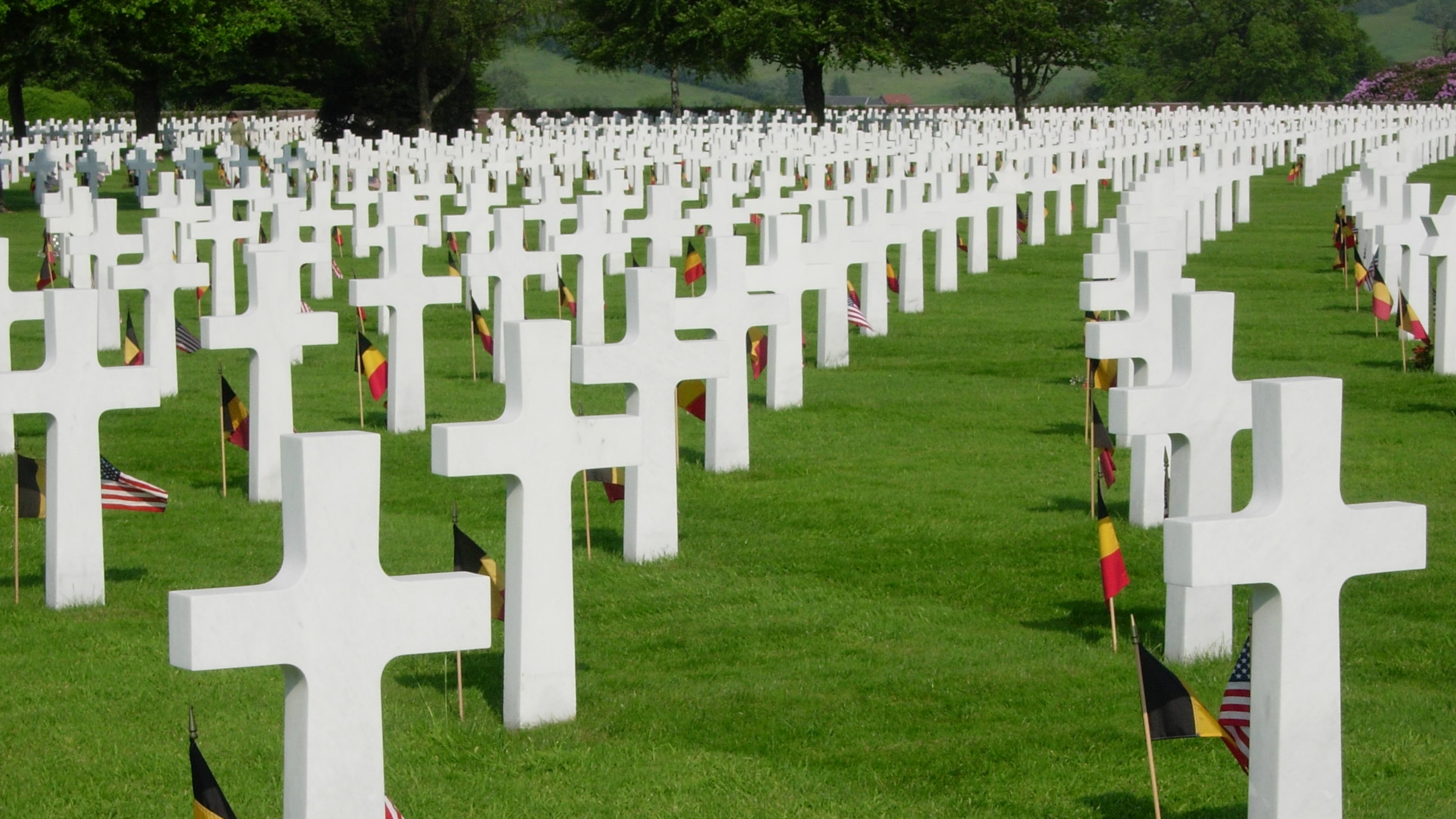 The U.S. cemetery at Henri-Chapelle in Belgium.
