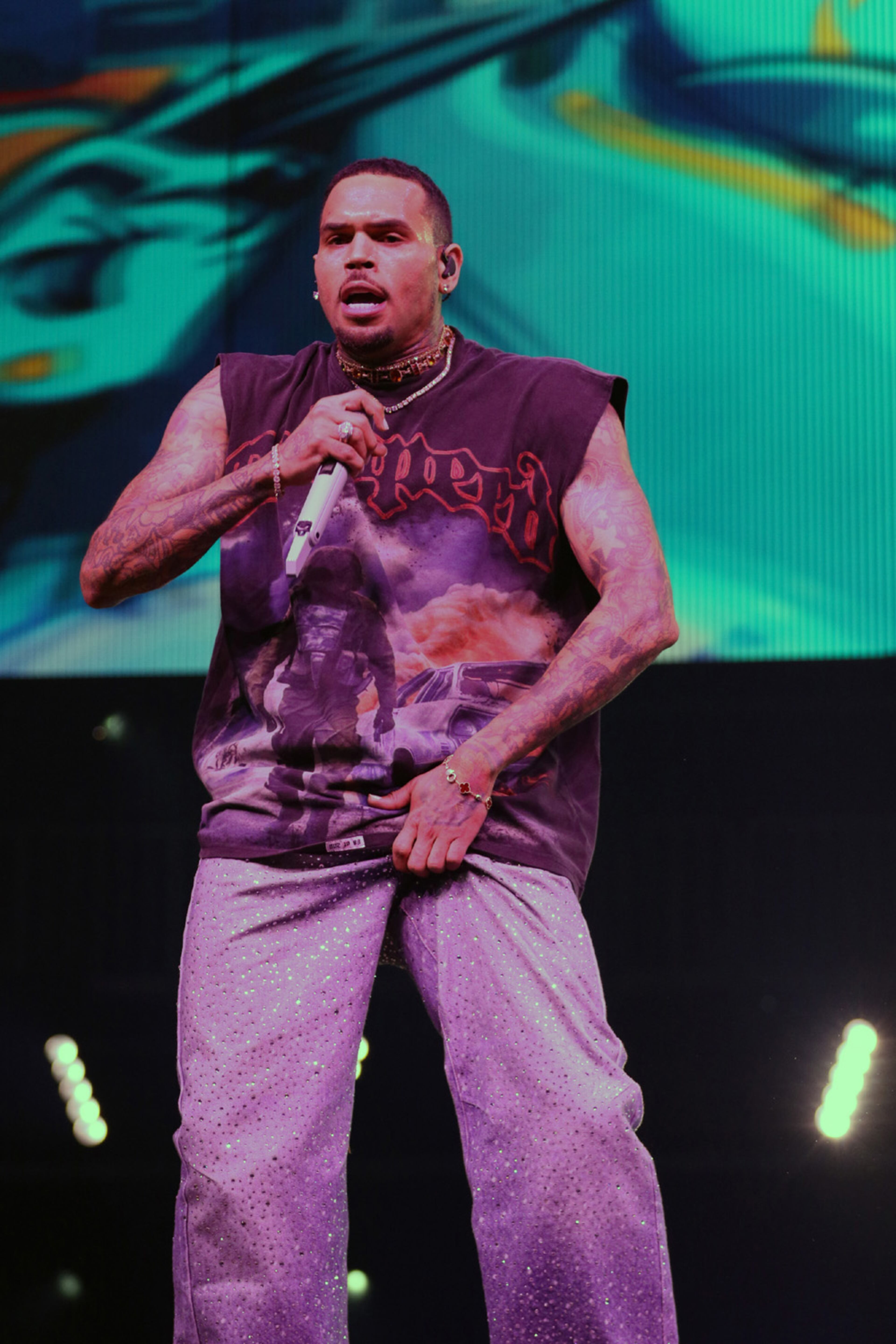 Chris Brown rocked a sold-out crowd at State Farm Arena on Friday, July 5, 2024, with openers Muni Long and Maeta.
Robb Cohen for the Atlanta Journal-Constitution