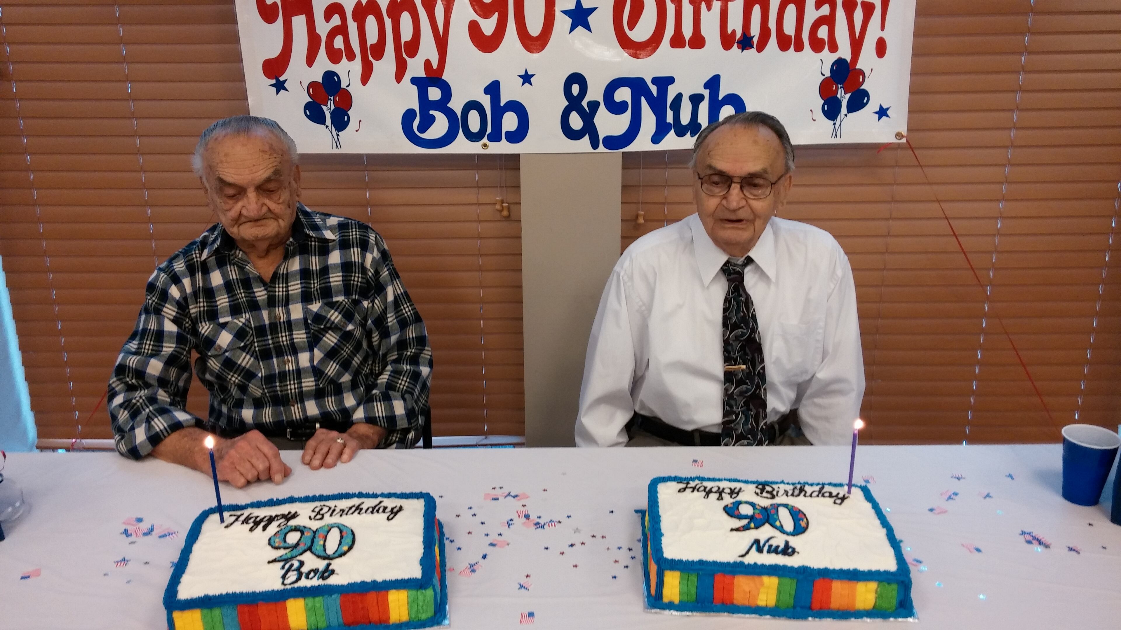 Robert (left) and Norbert (right) celebrated their 90th birthday Wednesday. CONTRIBUTED PHOT