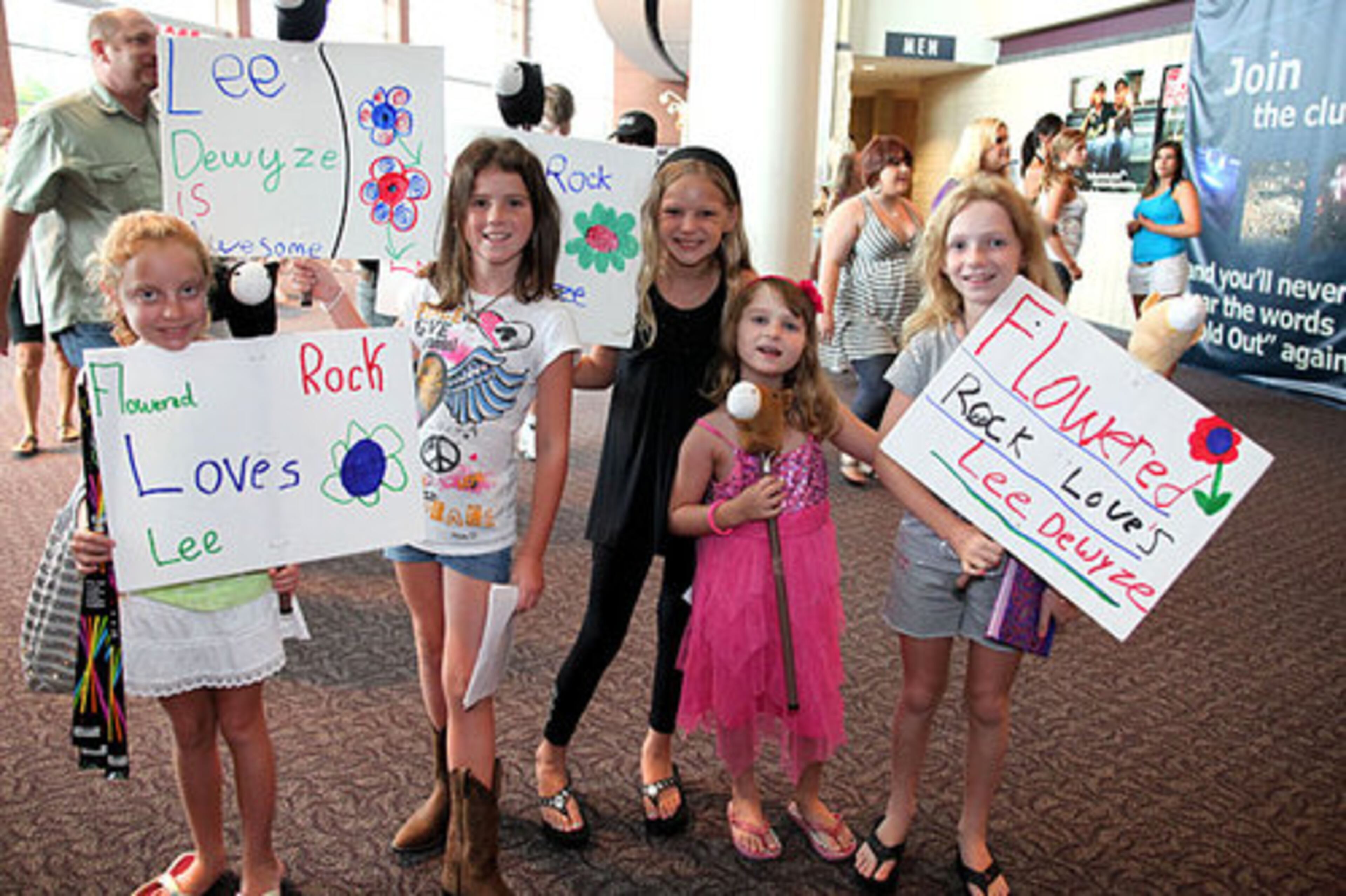 Flowered Rock Farm in Suwanee holds the distinction of Idol winner Lee DeWyze having ridden its horse Dexter. These young ladies from Suwanee are, from left, Olivia Shaw, Courtney Miller, Avery Gilleland, Shelby Miller and Whitney Miller.