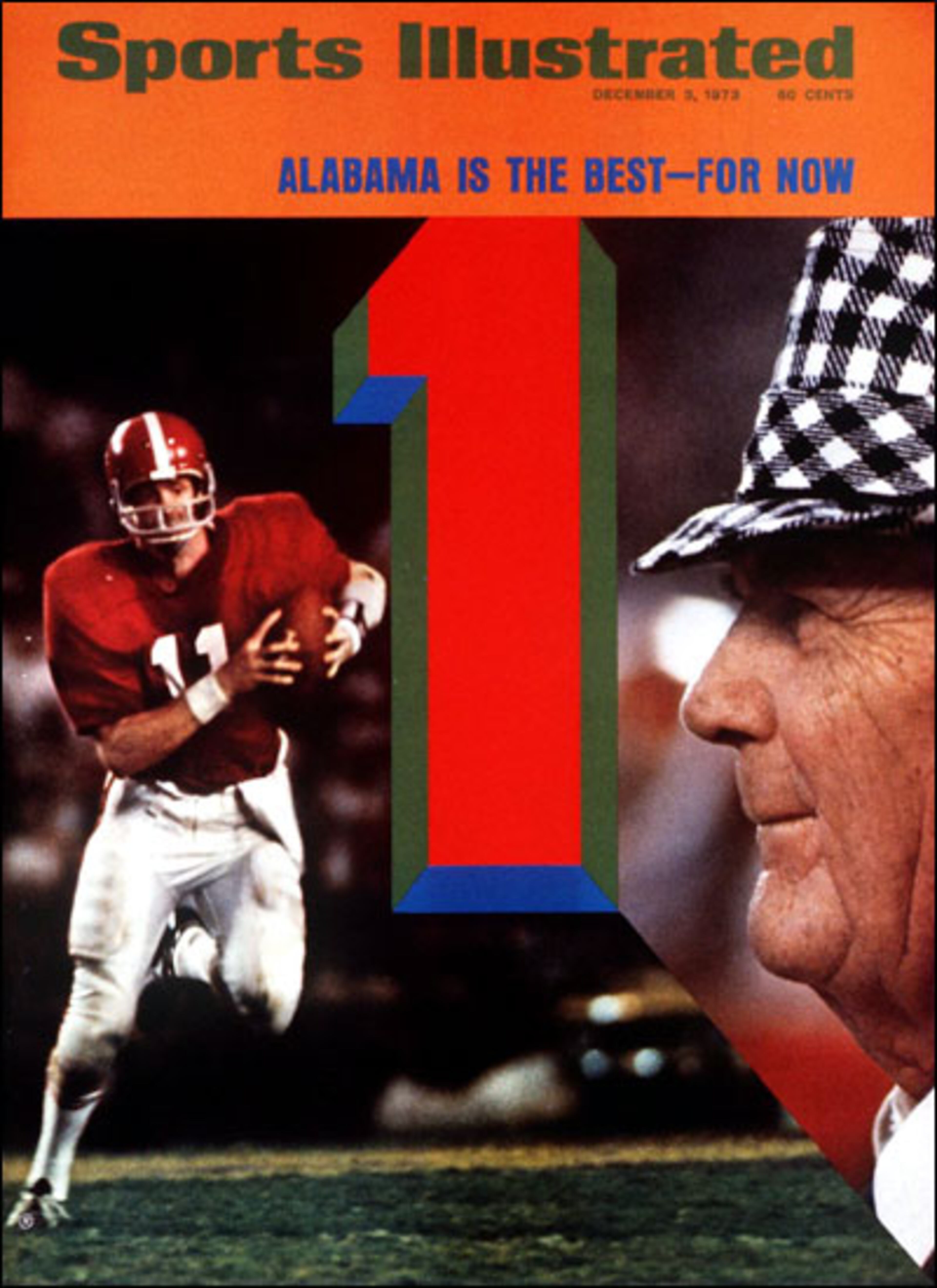 Alabama is 11-0 going into its Sugar Bowl date with Notre Dame. But after coach Bear Bryant graces the cover, the Tide loses 24-23 to the Irish.
