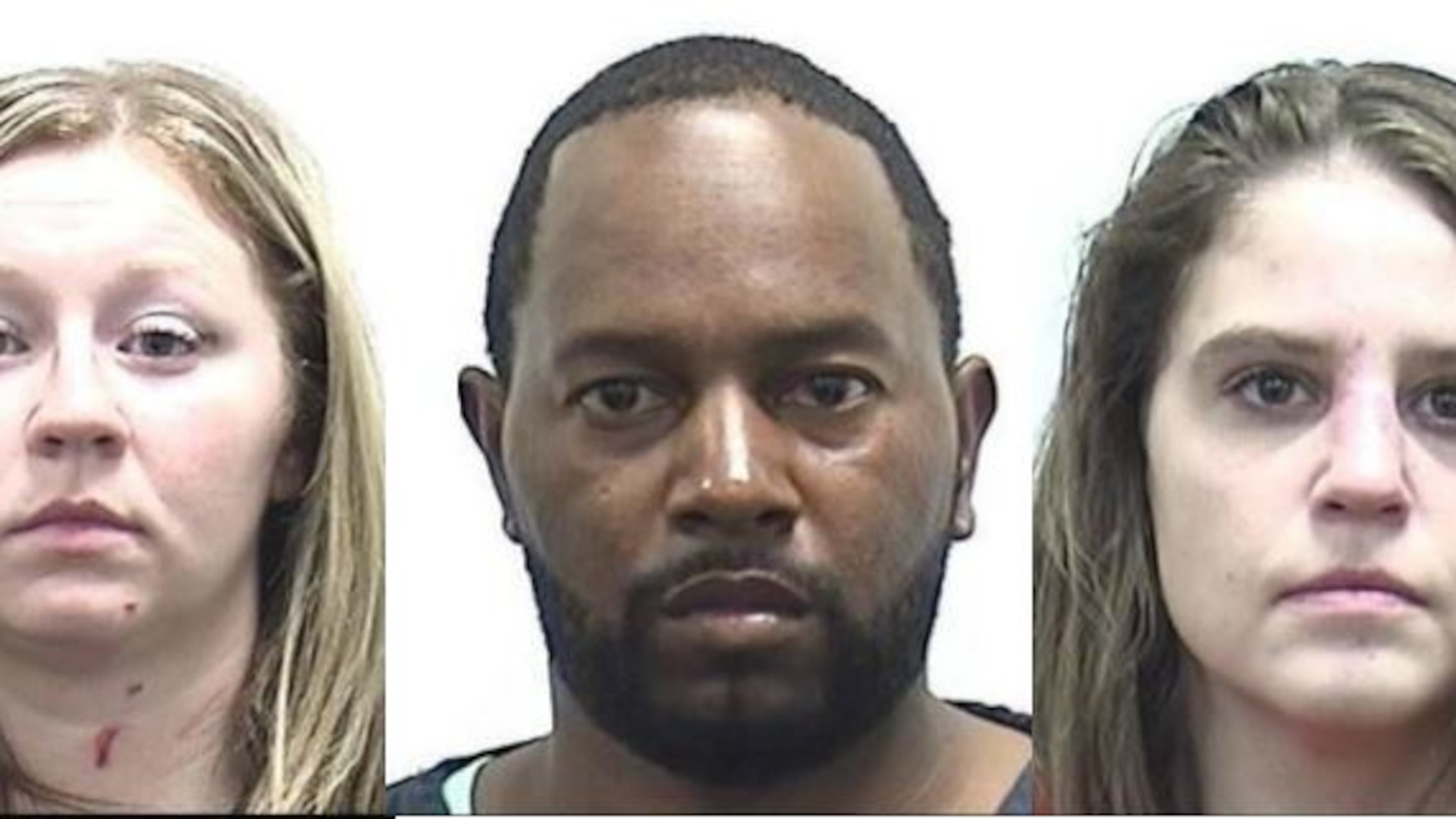 Kristen McCart (from left), Adidas Whitehead, Sara Gibbs