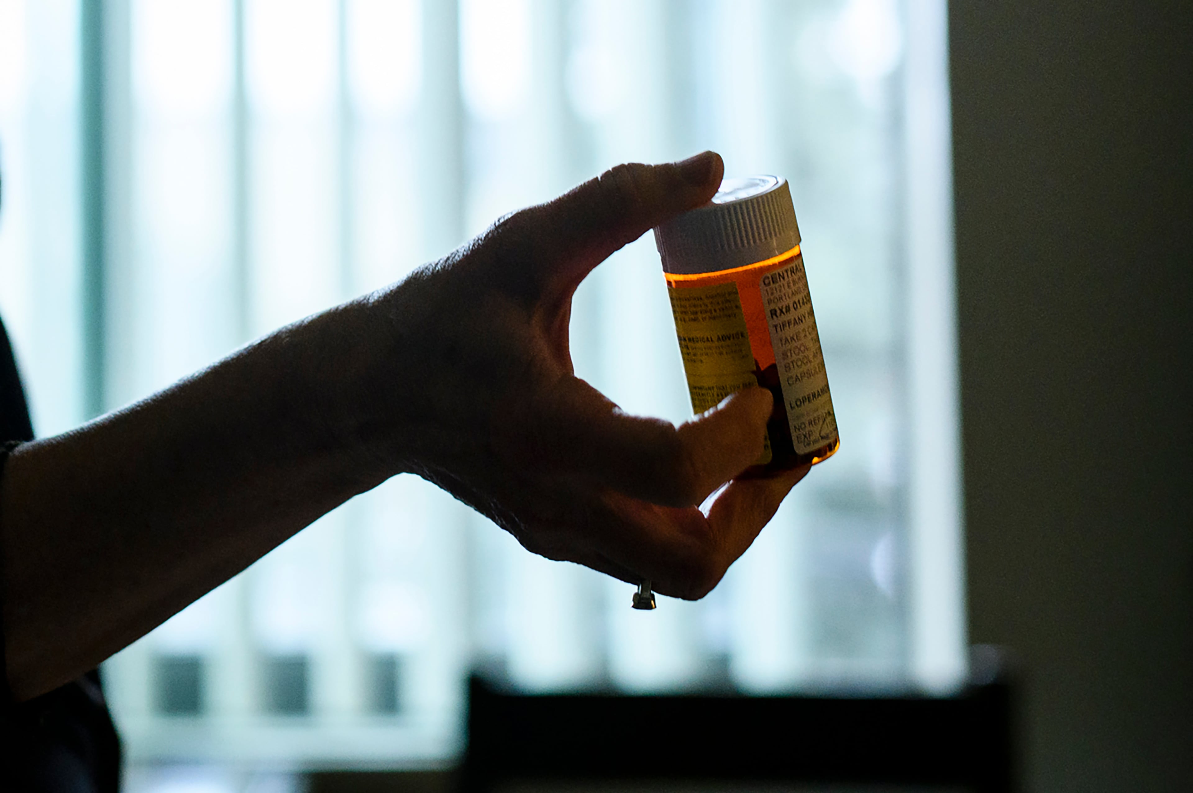 A bottle of medications in Portland, Ore., on Feb. 5, 2020. (Leah Nash/The New York Times)