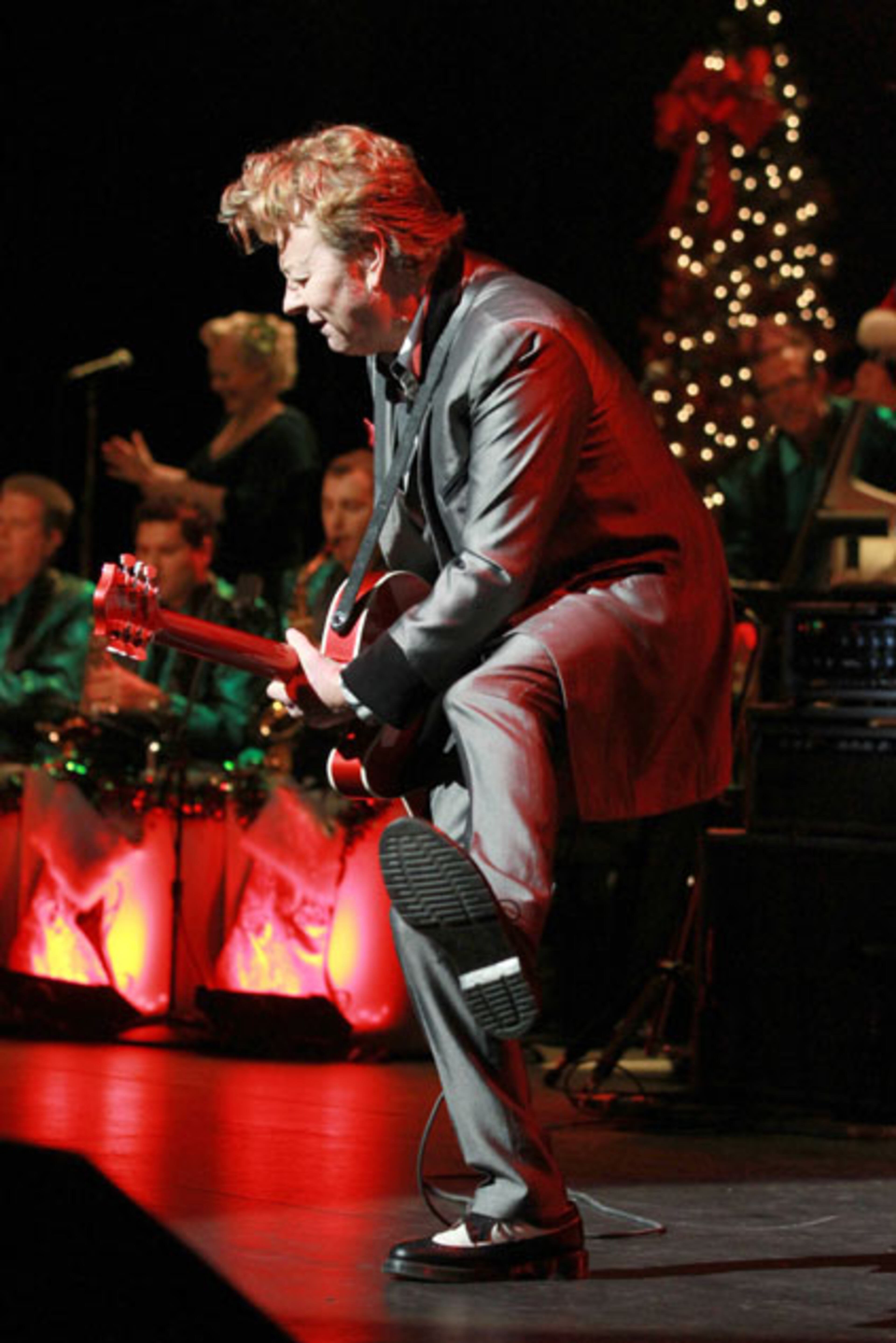 The Brian Setzer Orchestra performed Saturday, Dec. 5, 2015 at a sold-out Cobb Energy Centre in Atlanta as part of its annual Christmas Rocks concert. Robb D. Cohen/ RobbsPhotos.com