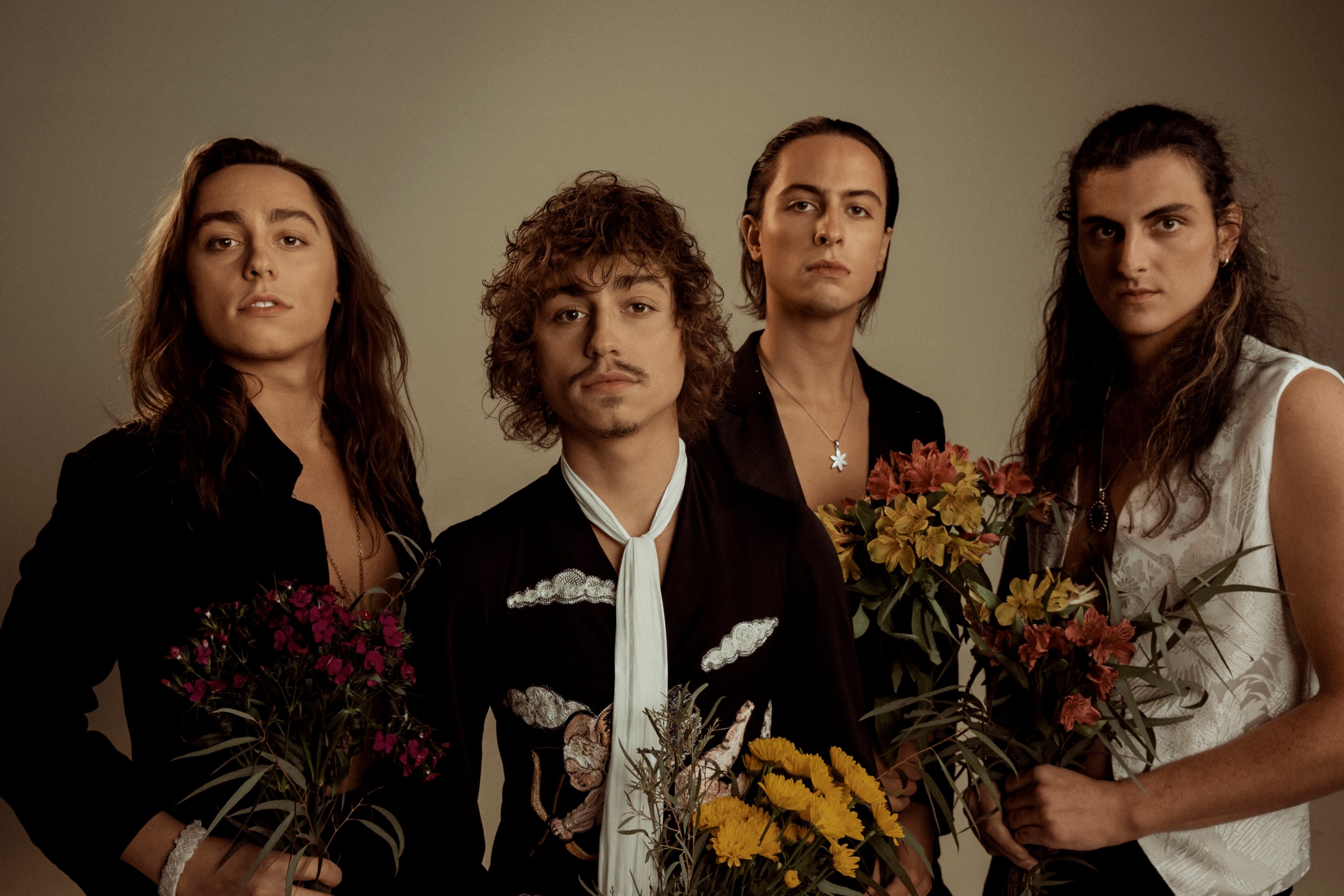 Greta Van Fleet (left to right): Jake Kiszka, Josh Kiszka, Sam Kiszka and Danny Wagner drop their sophomore album in April.