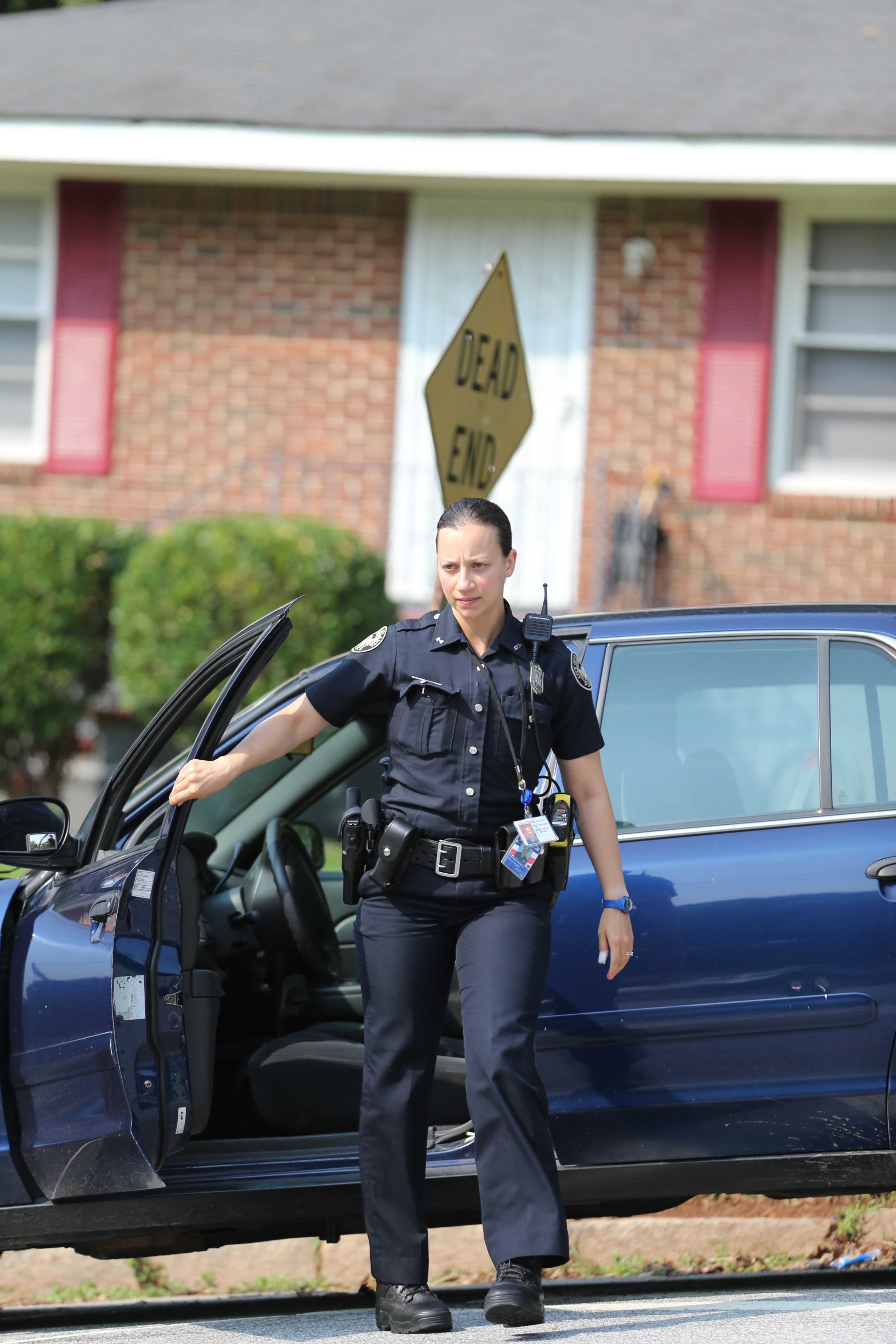 Crawford W Long Middle School on Latona Drive in southwest Atlanta was evacuated after a bomb threat was called in early Friday, Aug. 8, 2014.