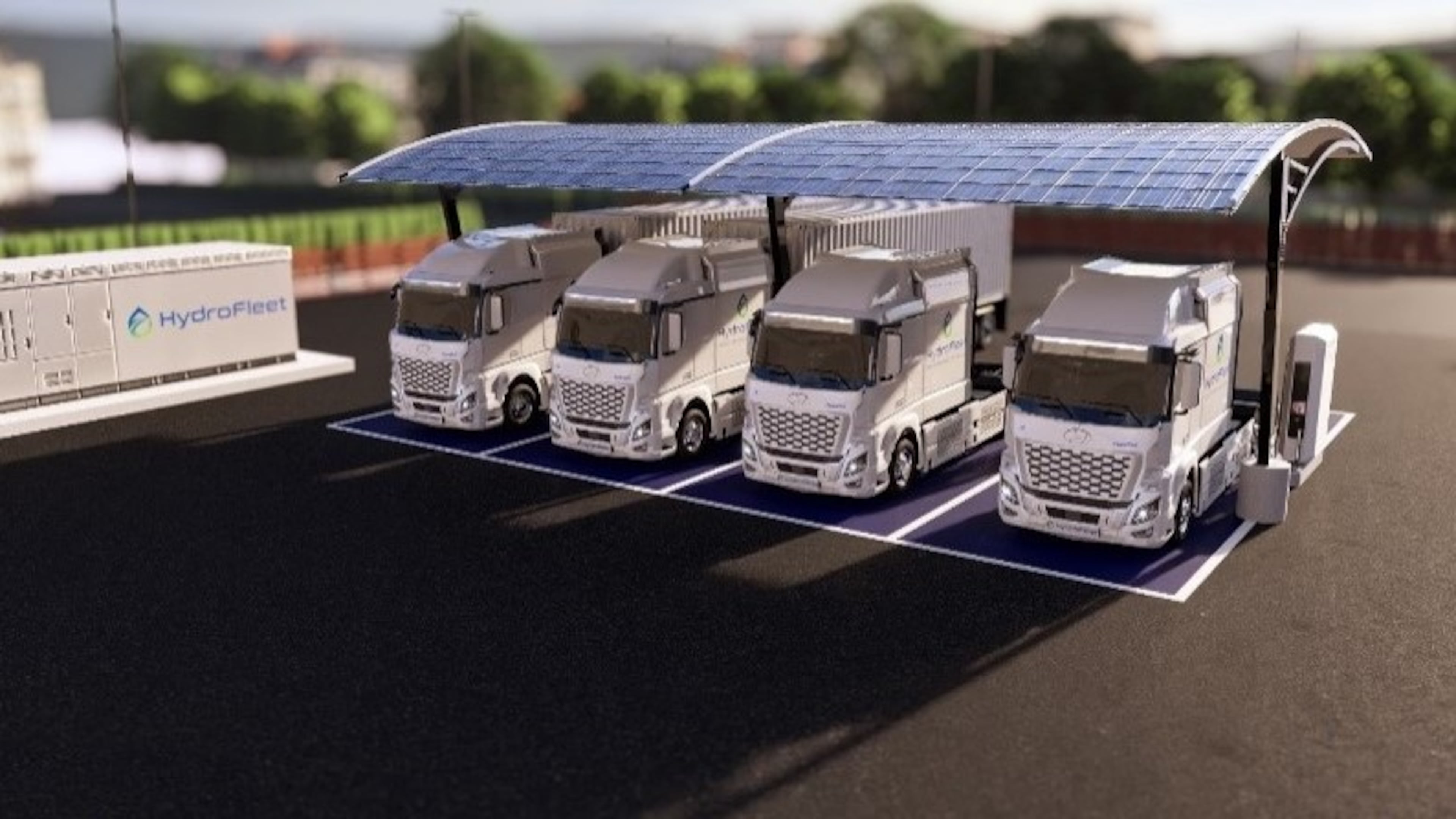 HydroFleet is investing $33 million in Pooler to build a hydrogen production and fueling station for heavy-duty trucks. (Courtesy of Savannah Economic Development Authority and HydroFleet)