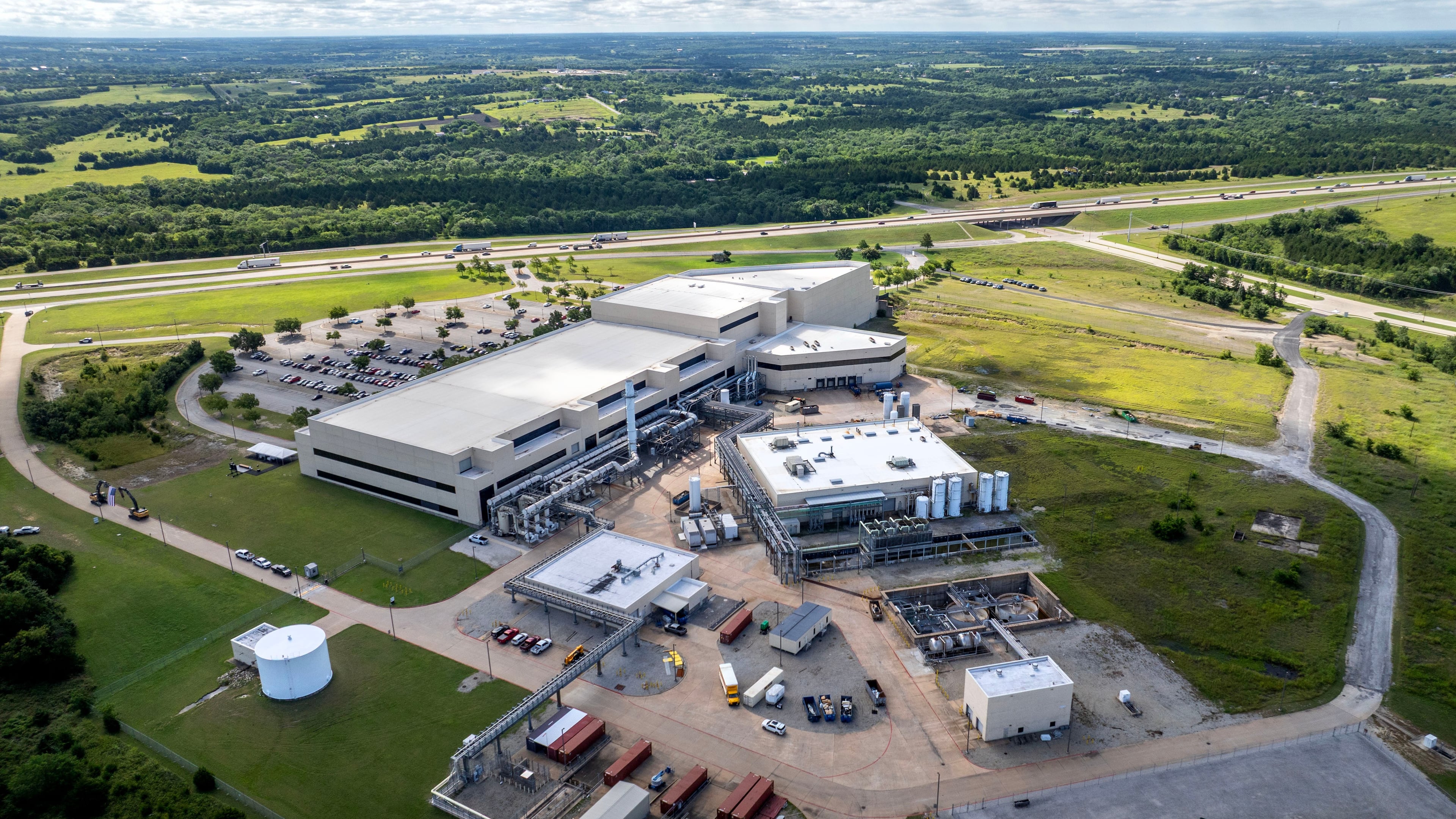 FILE - A Coherent manufacturing facility in Sherman, Texas, Tuesday, June 16, 2026. (AP Photo/Jeffrey McWhorter, File)