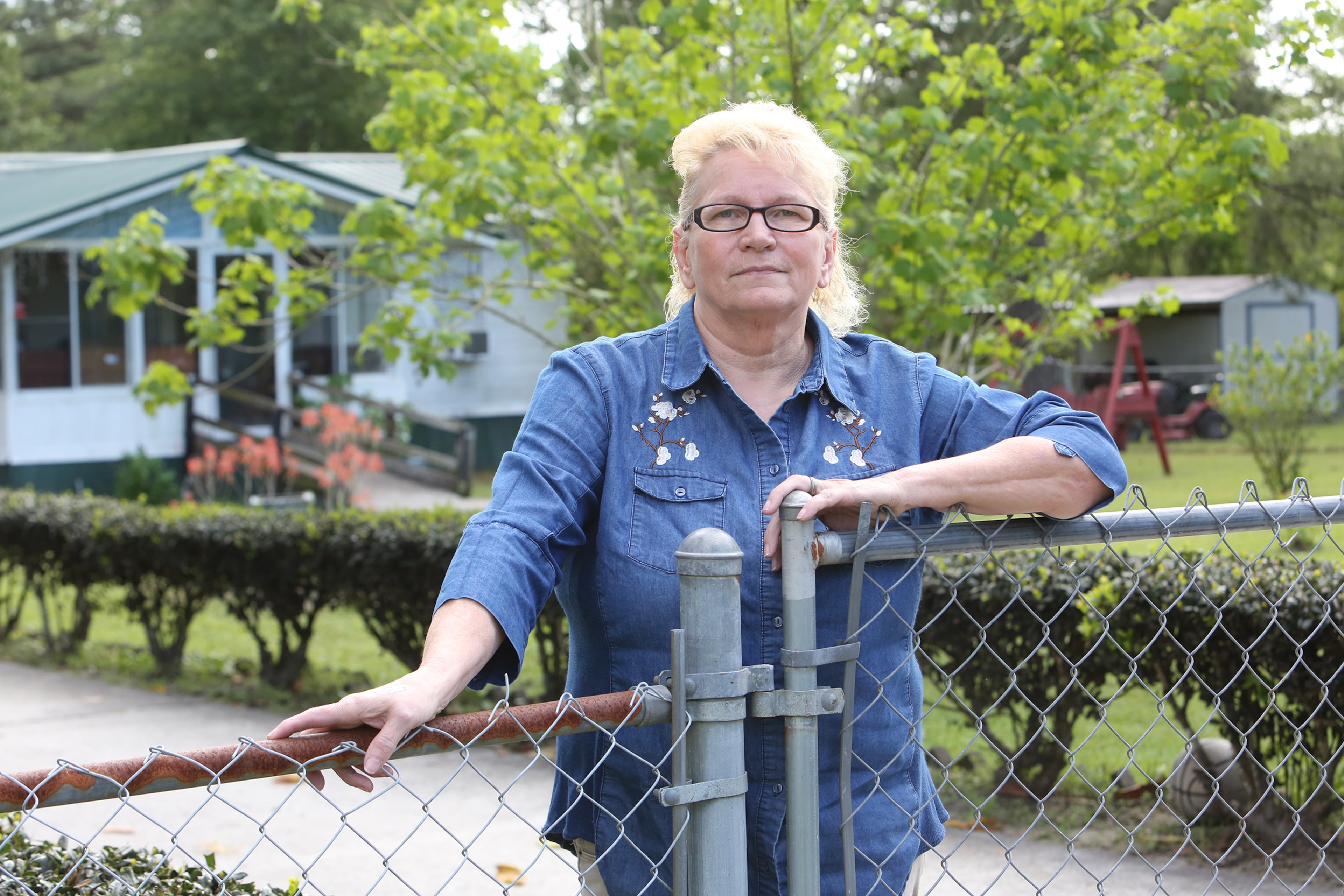 Brenda Perry, who knew Dennis Perry from Spring Bluff, reconnected with him while he was in prison. She's never doubted his innocence and looks forward to him one day coming home. She says, "People don't realize what they have. ... Sometimes when he calls, I just listen to him breathe, to know he's all right." (Tyson Horne/Tyson.Horne@ajc.com)