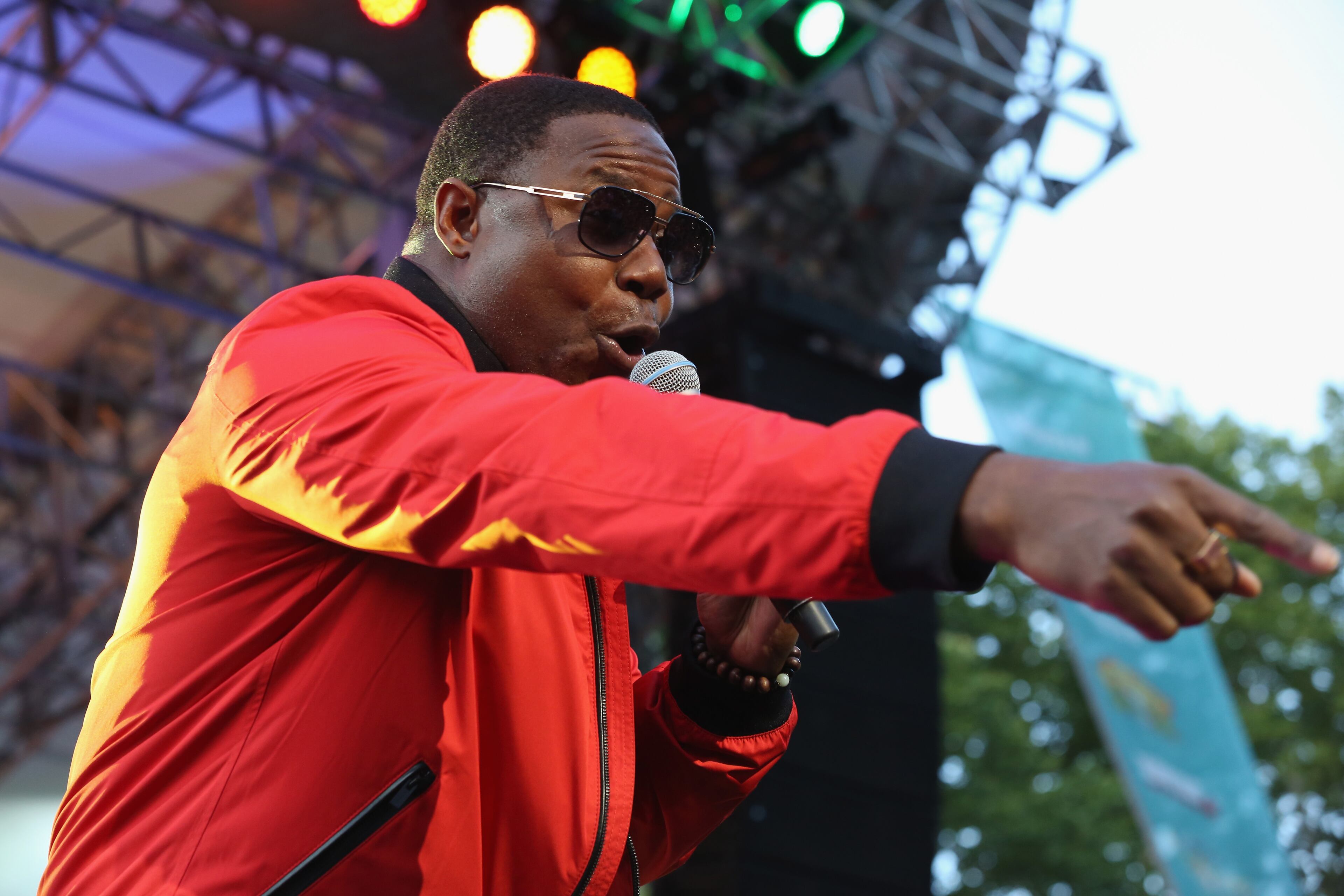 NEW YORK, NY - JULY 13: Rapper Doug E. Fresh performs at the Lip Sync Battle LIVE At SummerStage In New York on July 13, 2015 in New York City. (Photo by Cindy Ord/Getty Images for SpikeTV)